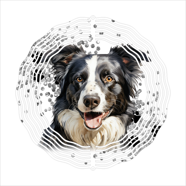 Border Collie - Wind Spinner - Sublimation Transfers