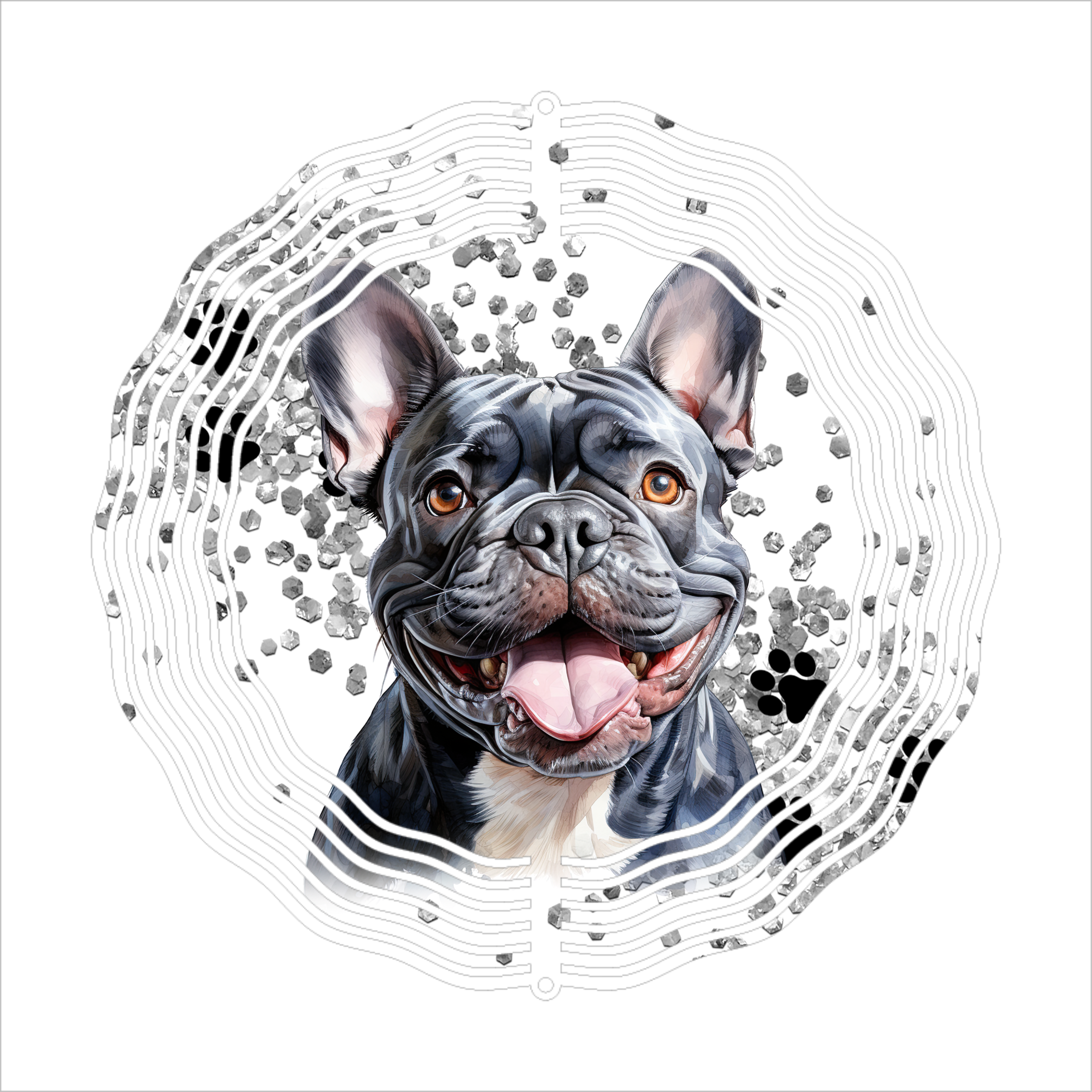 Bulldog - Wind Spinner - Sublimation Transfers