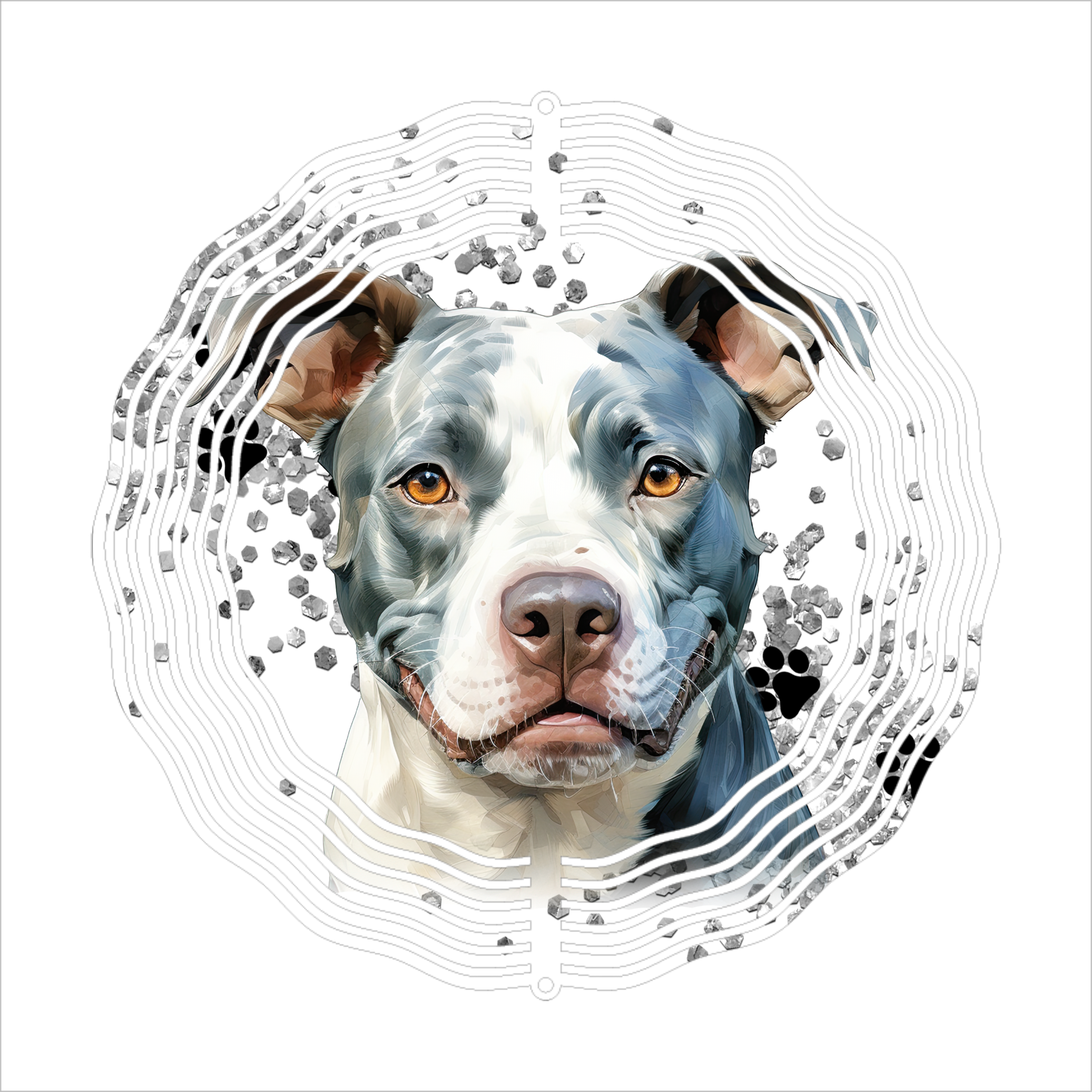 Pittie - Wind Spinner - Sublimation Transfers