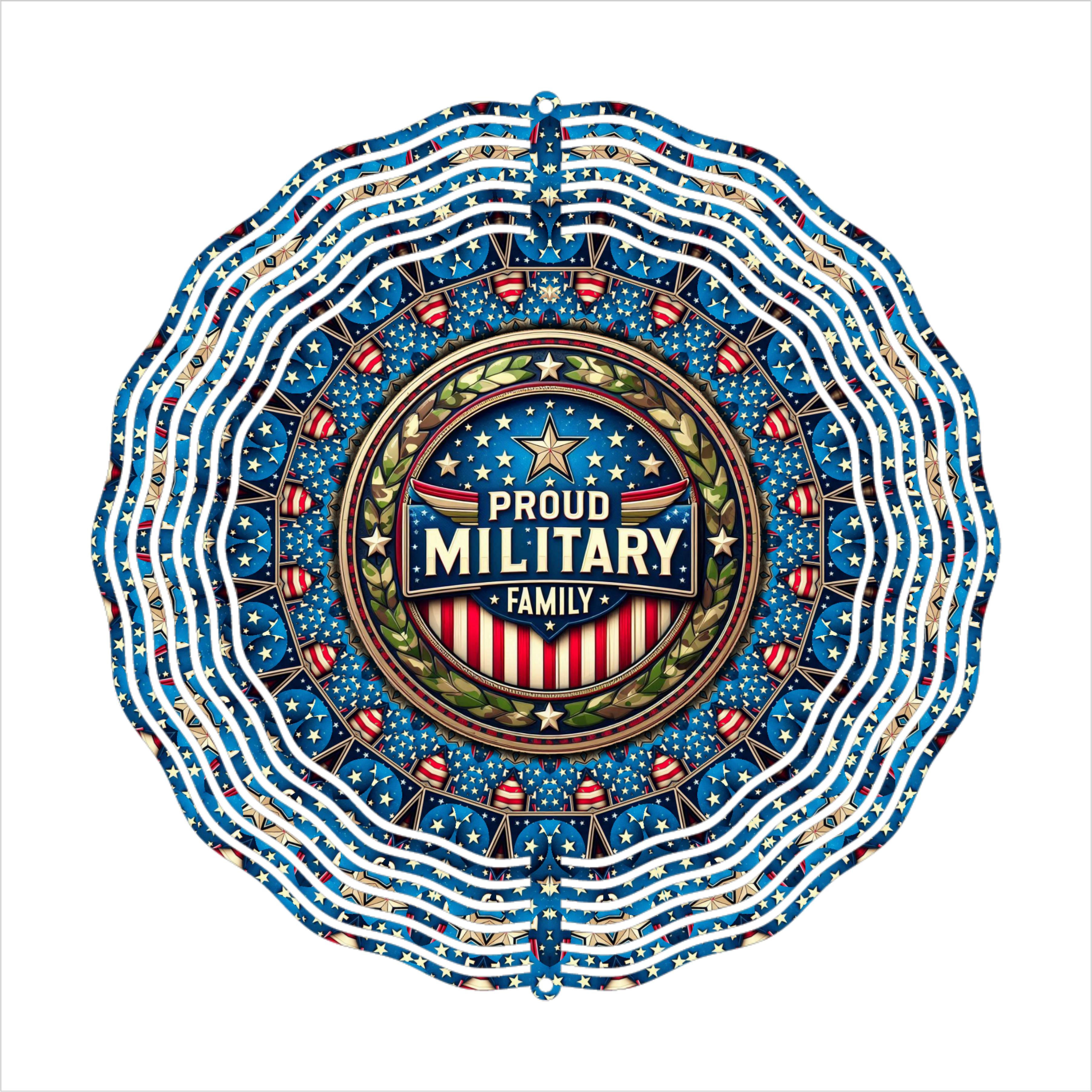 Proud Military Family - Wind Spinner - Sublimation Transfer
