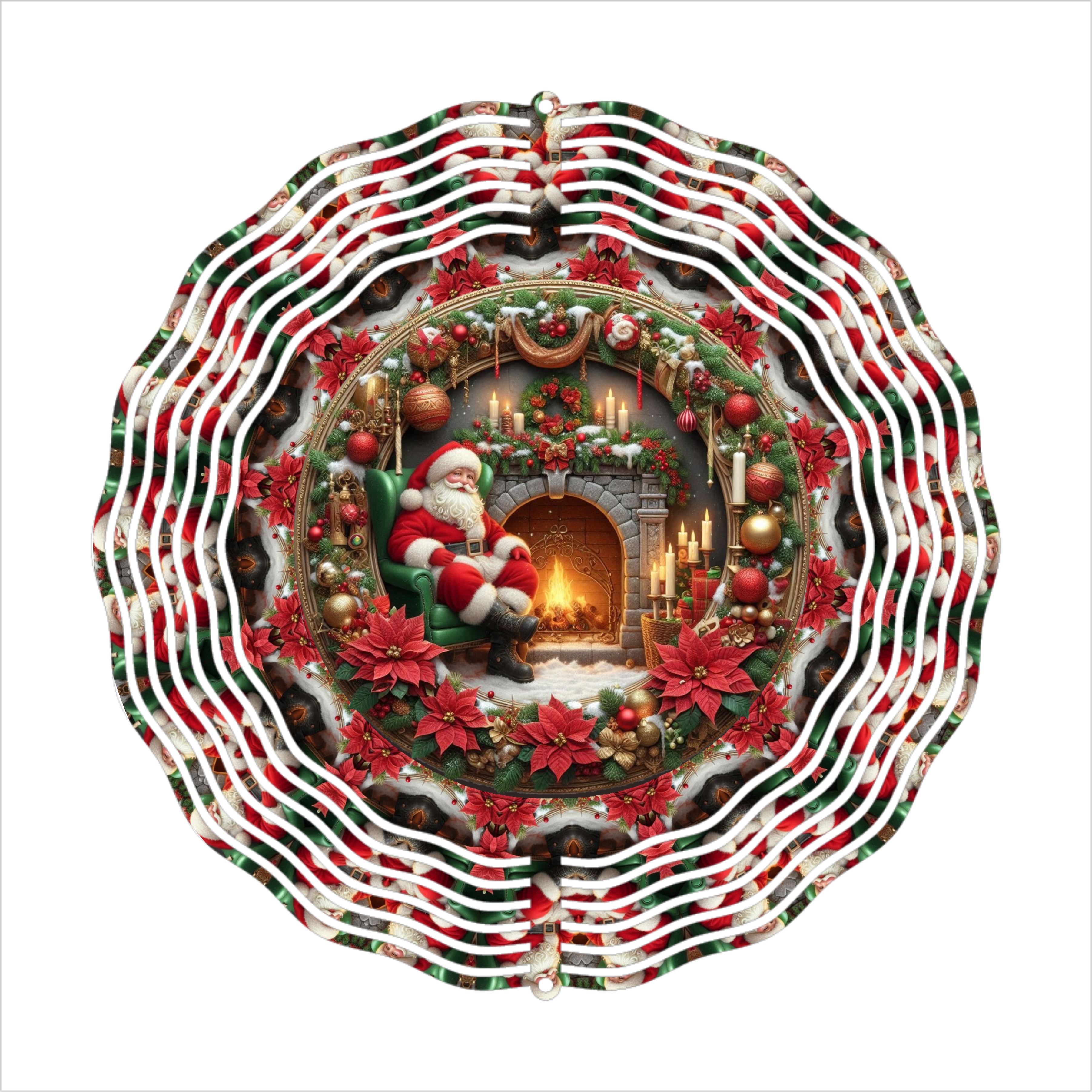 Santa - Wind Spinner - Sublimation Transfer
