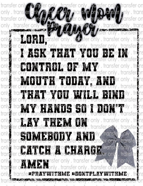 Cheer Mom Prayer - Waterslide, Sublimation Transfers