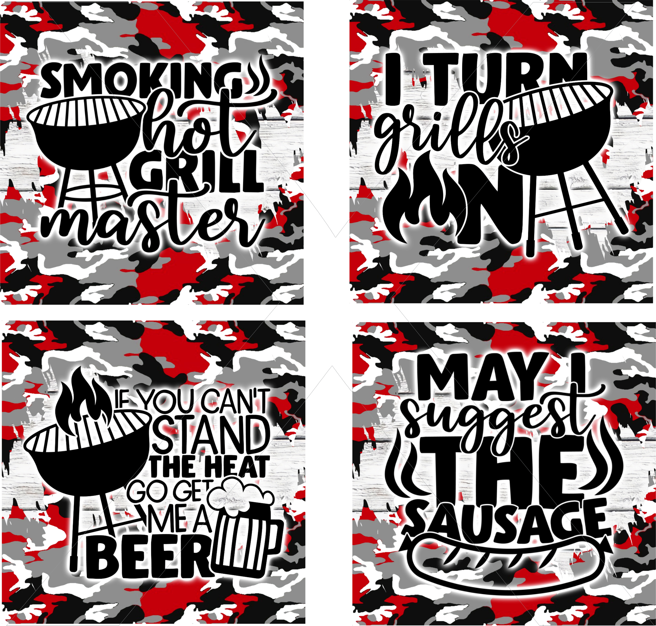 BBQ Grilling - Square Sublimation Sheet