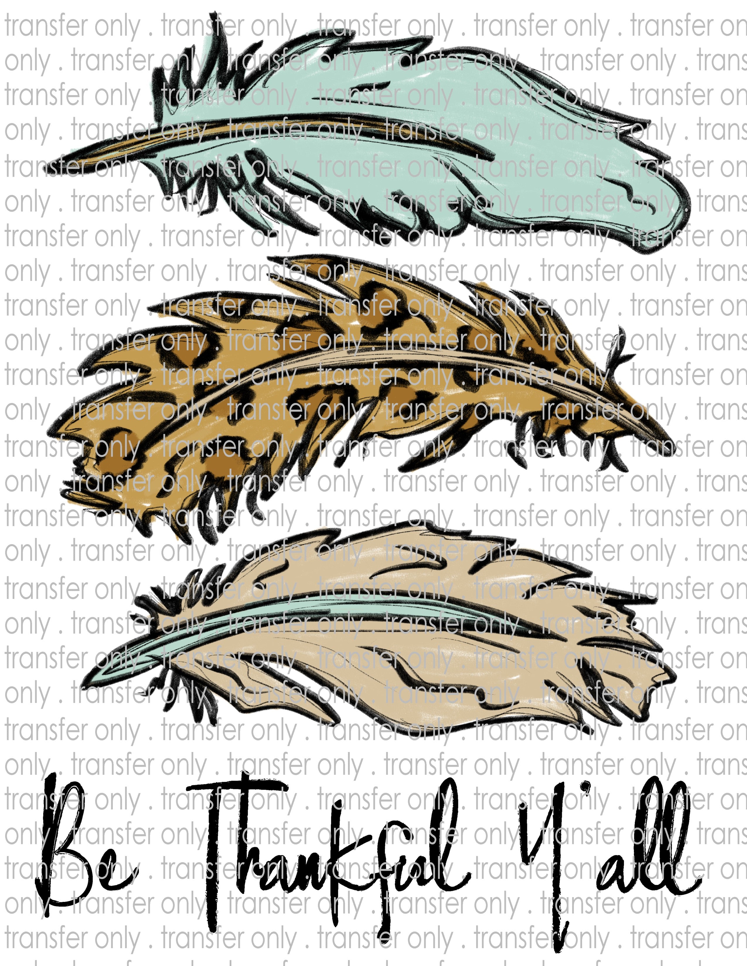 Thanksgiving - Waterslide, Sublimation Transfers