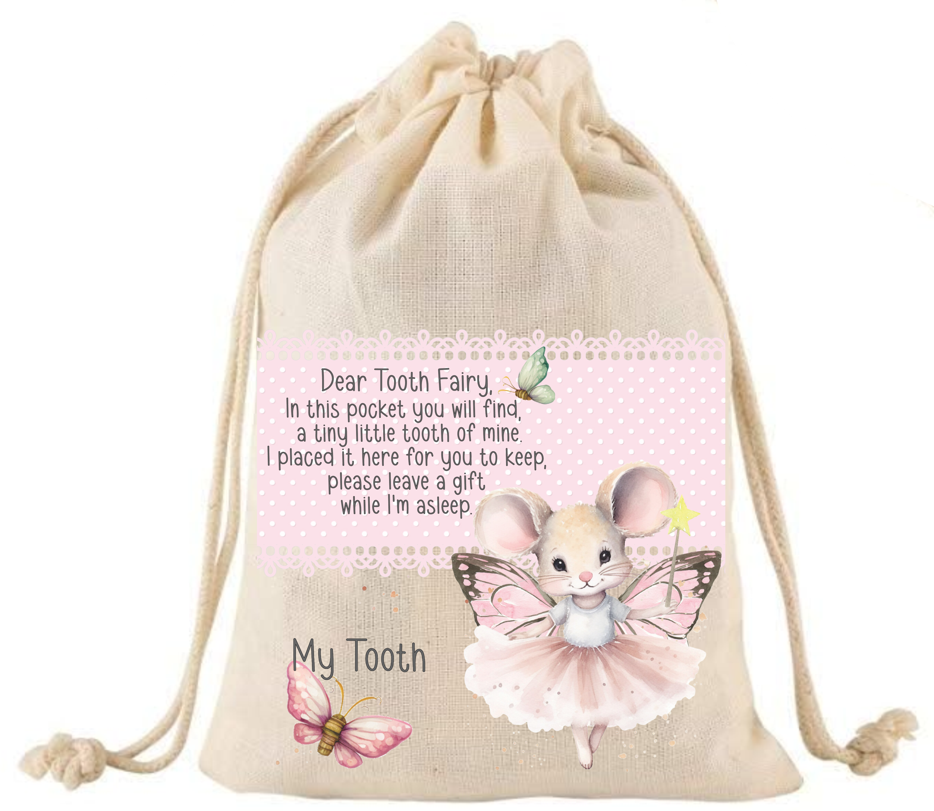 Tooth Fairy Mouse  - DTF Transfer