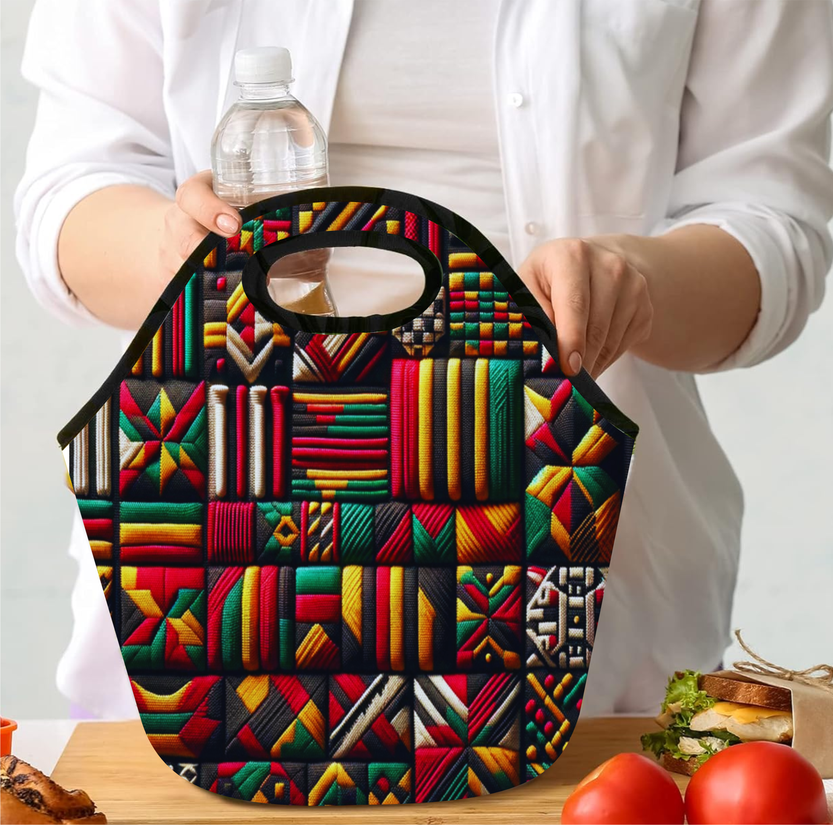 Ethnic Weave Pattern - Lunch Tote - Sublimation Transfer