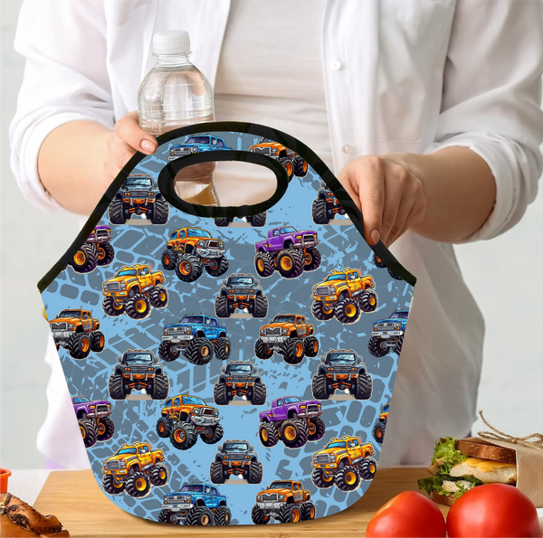 Monster Trucks - Lunch Tote - Sublimation Transfer