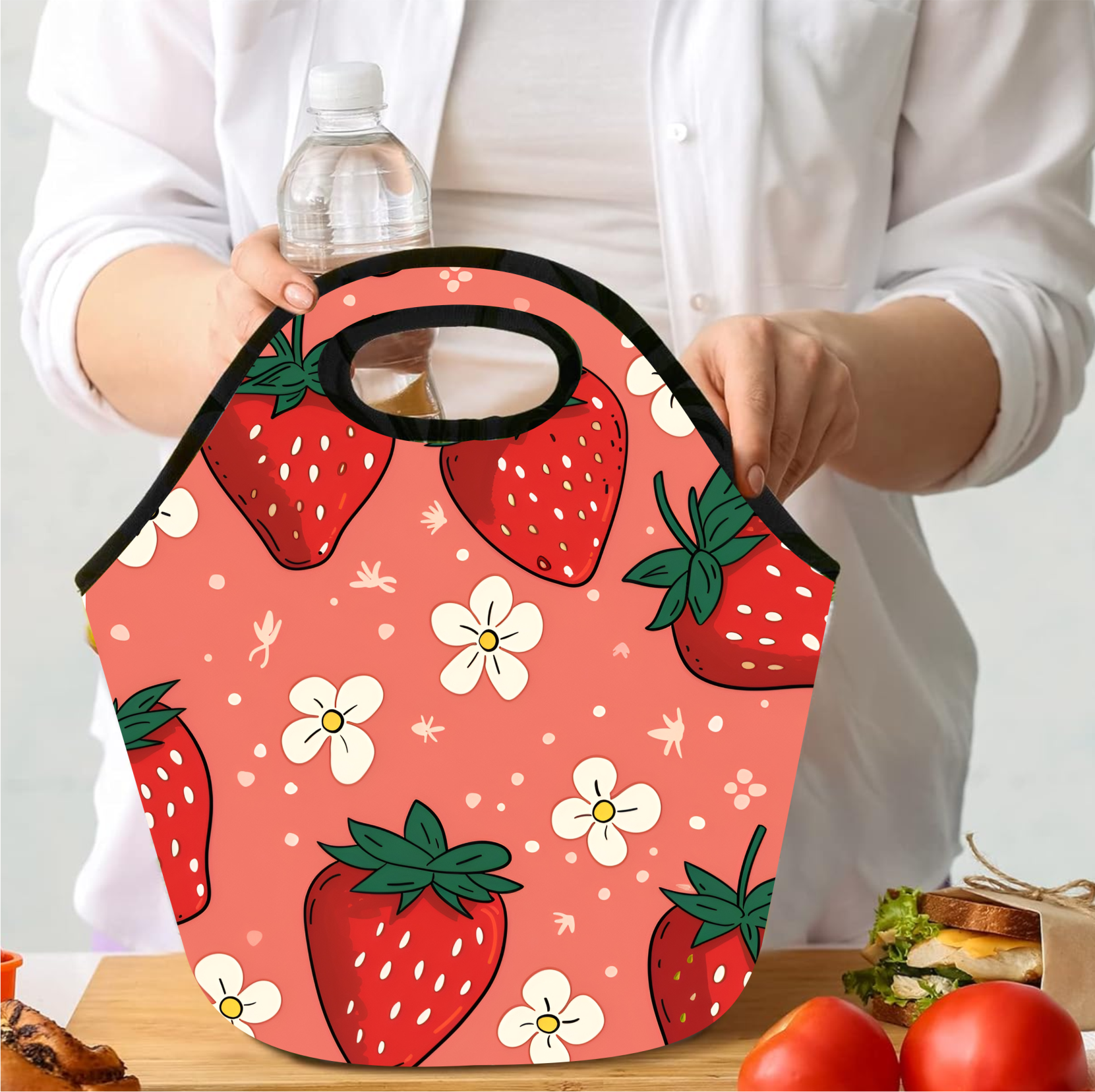 Strawberries - Lunch Tote - Sublimation Transfer