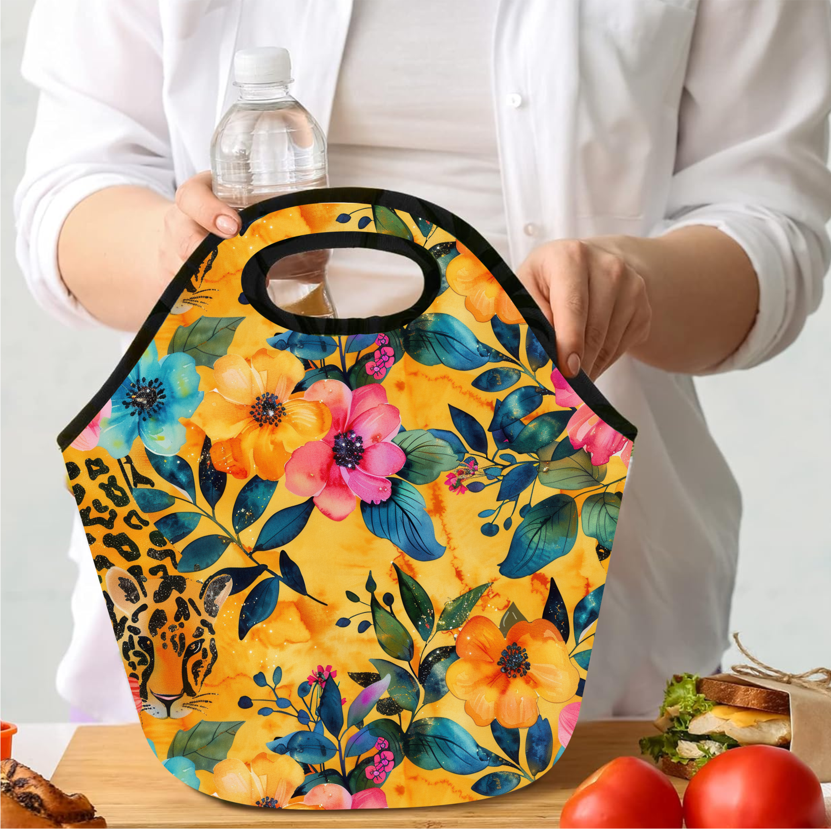 Sneaky Leopard - Lunch Tote - Sublimation Transfer