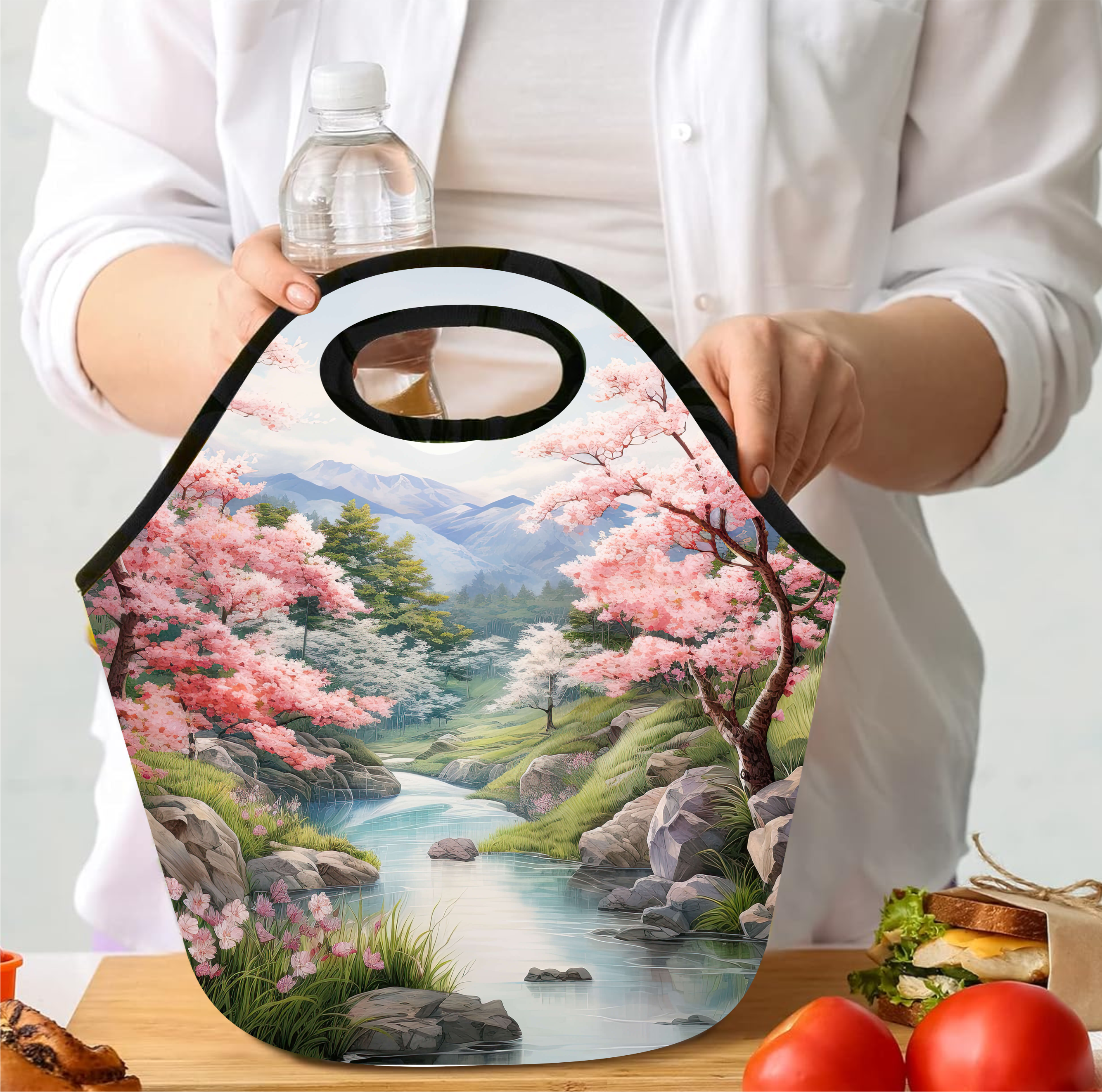 Japanese Sakura - Lunch Tote - Sublimation Transfer