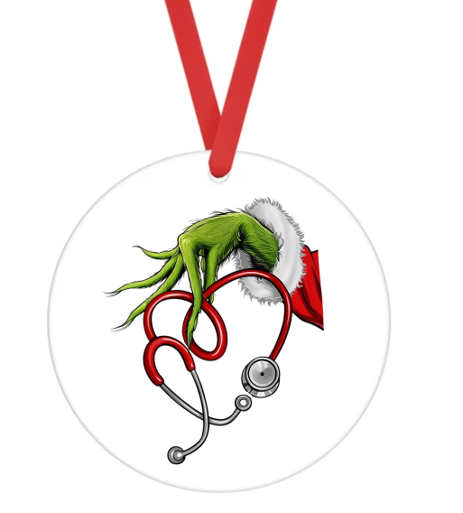 Character Healthcare - Christmas Ornament -  UV DTF Decals