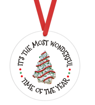 It's The Most Wonderful Time Of The Year - Christmas Ornament -  UV DTF Decals
