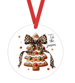 Tis The Season - Christmas Ornament -  UV DTF Decals
