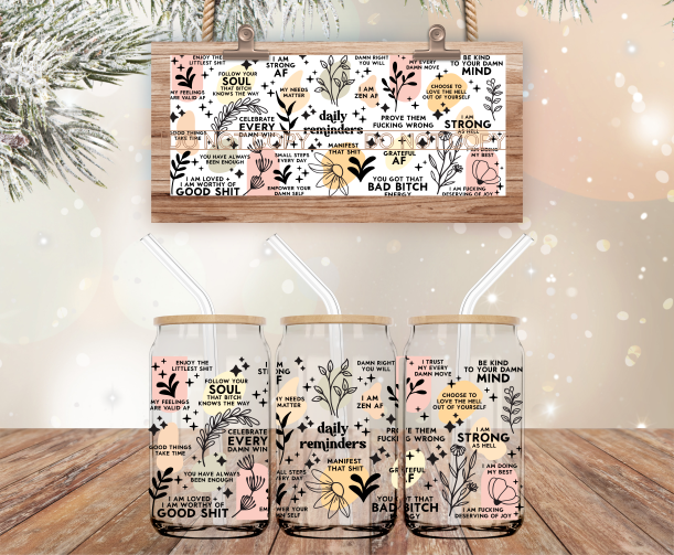 Rude Affirmations -  UV DTF Transfer Wraps