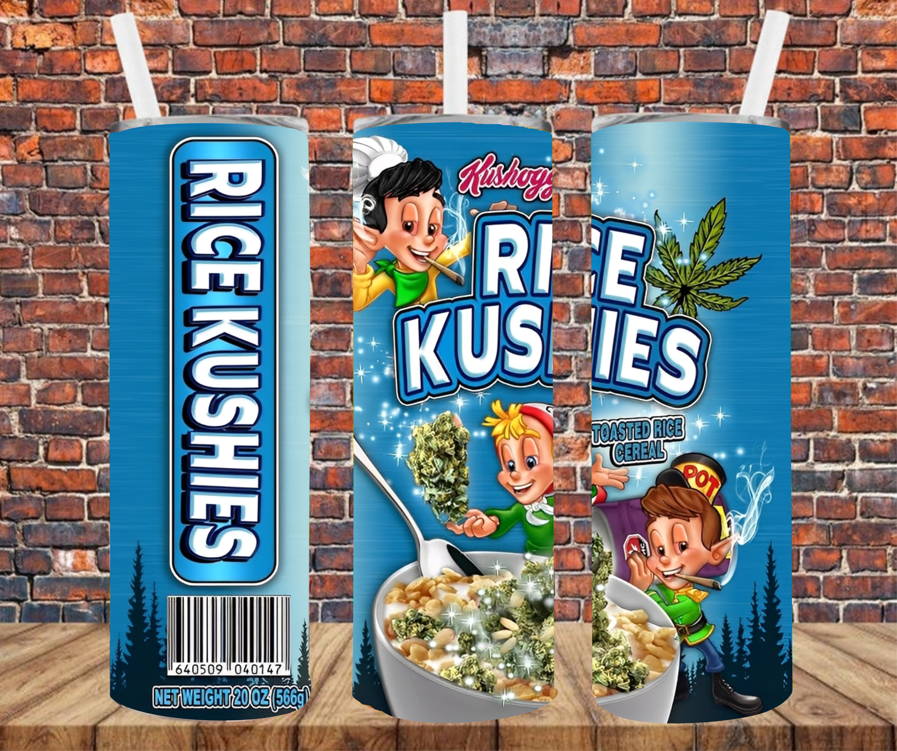 420 Rice Kushies - Tumbler Wrap - Sublimation Transfers