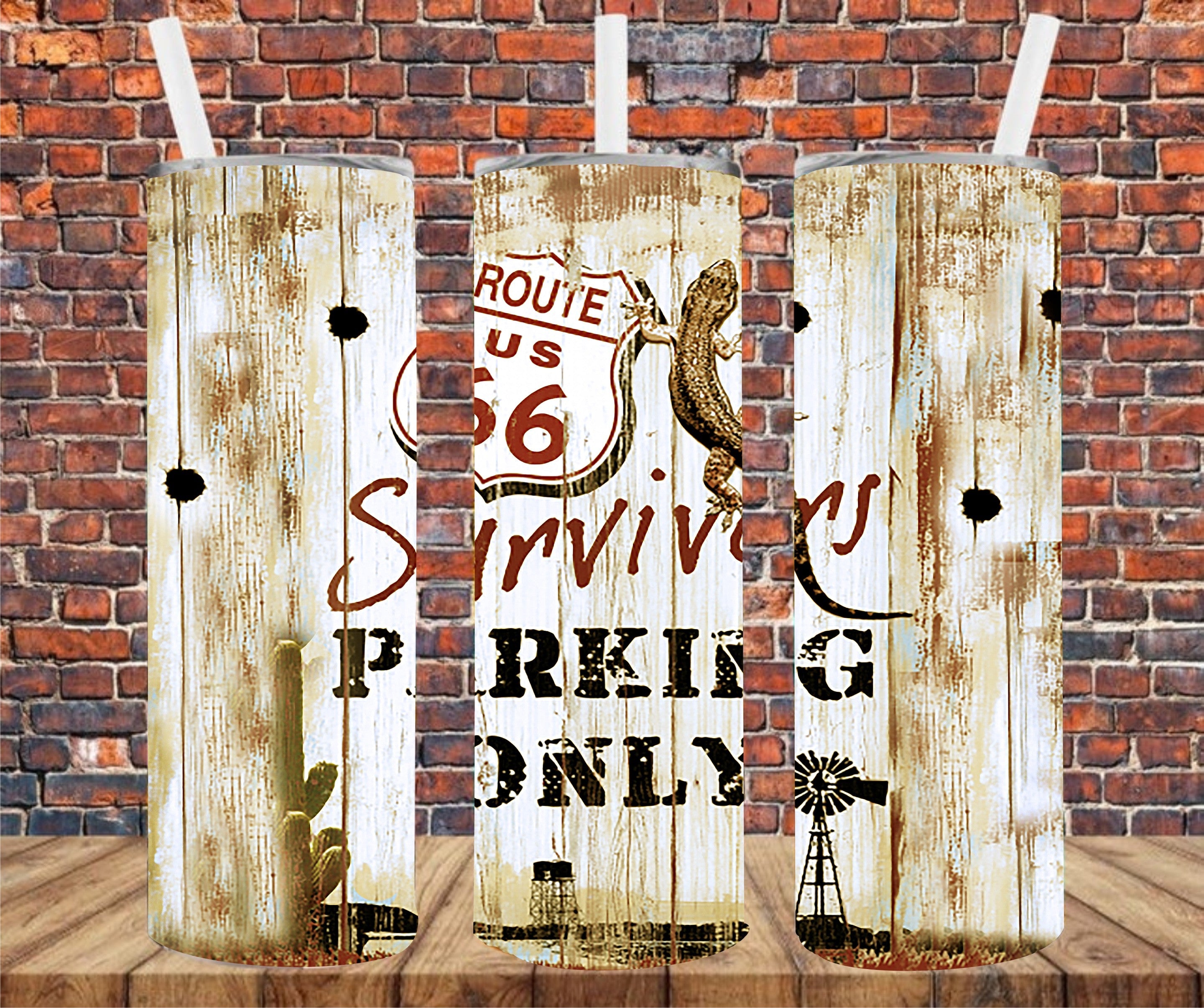 Survivor Parking Only - Tumbler Wrap - Sublimation Transfer