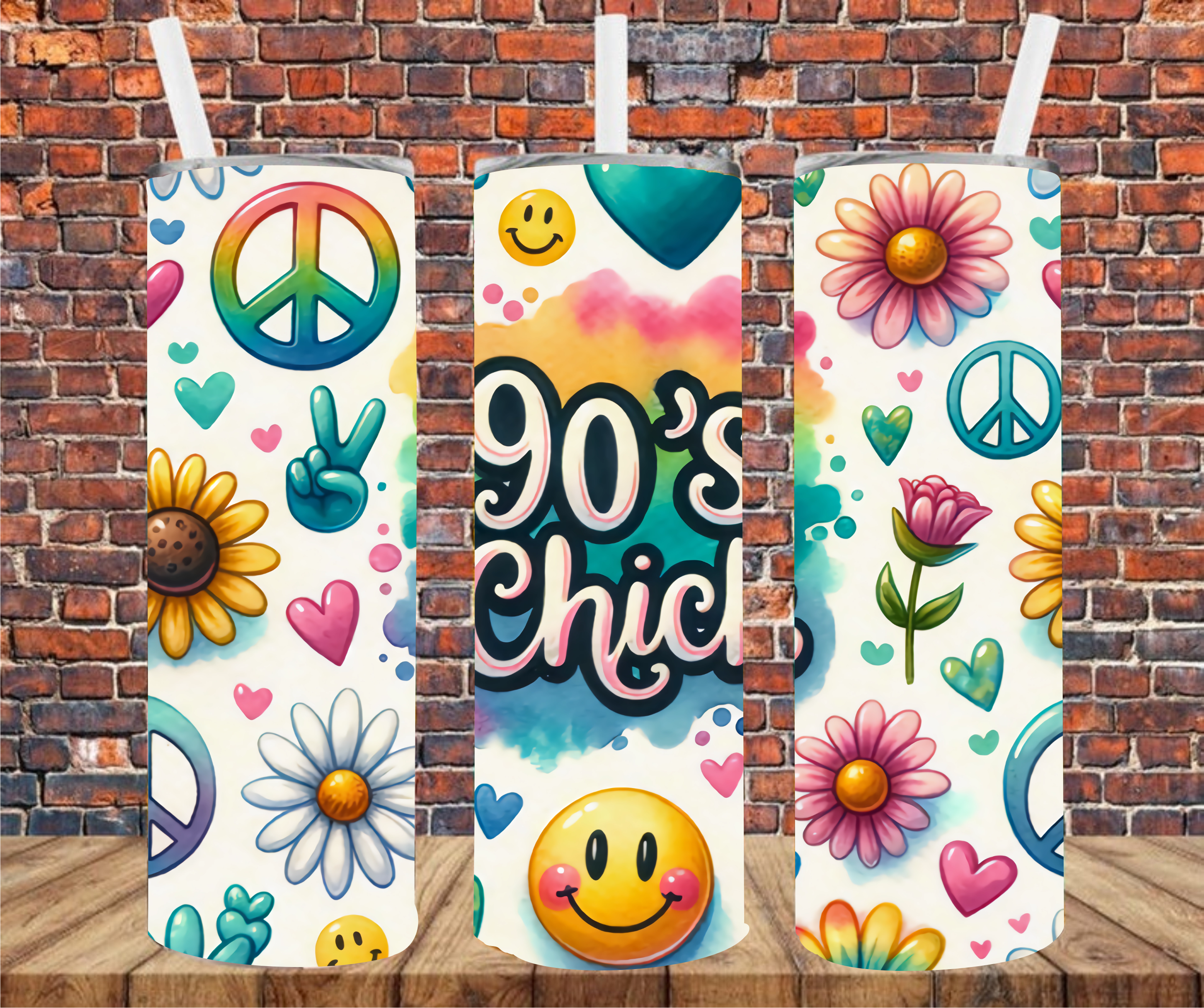 90s Chick - Tumbler Wrap - Sublimation Transfer
