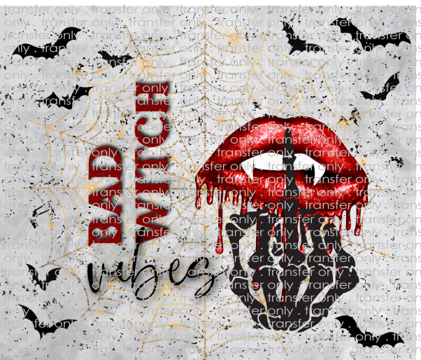 Bad Witch Vibes - Tumbler Wrap Sublimation Transfers
