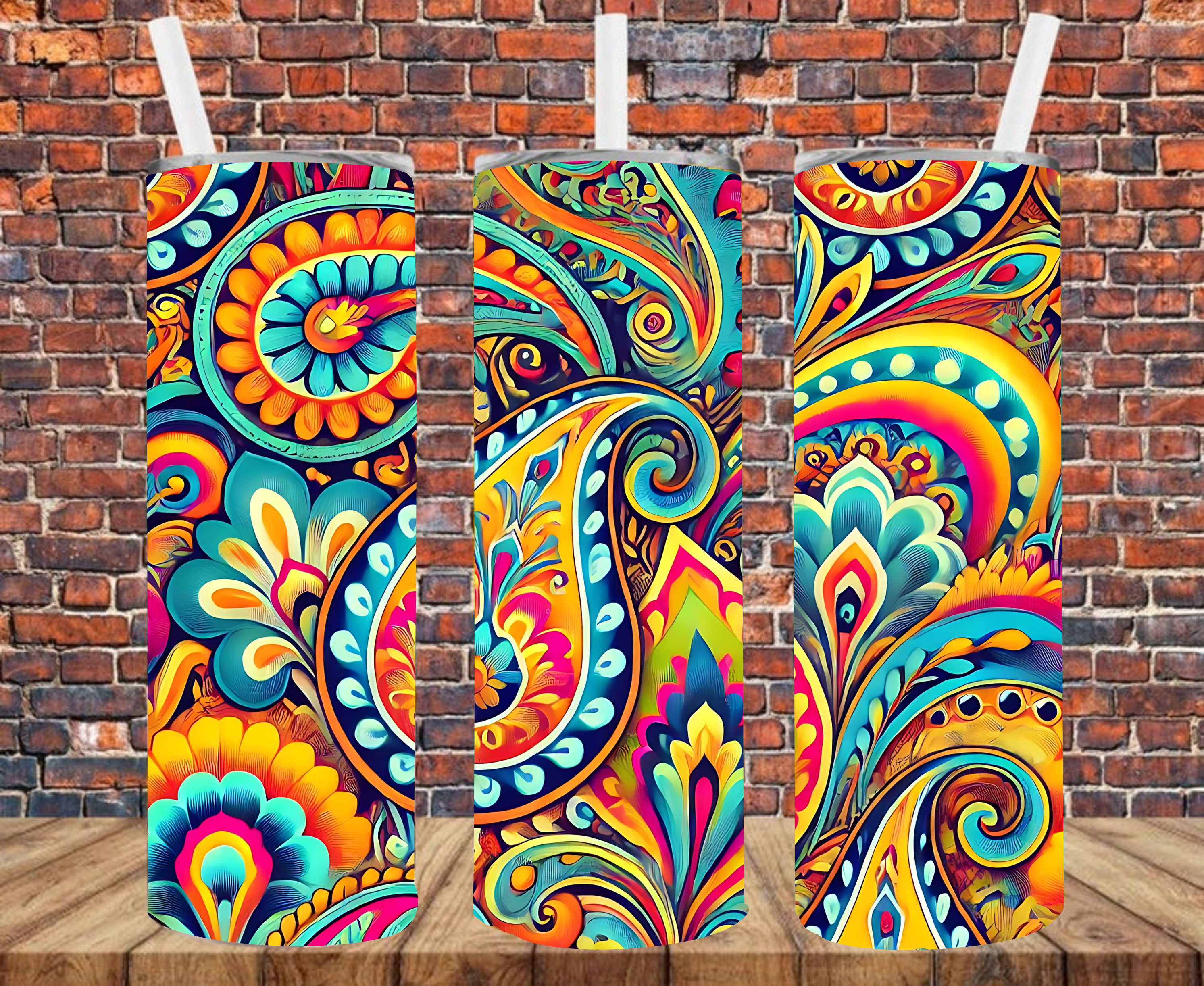 Paisley - Tumbler Wrap - Sublimation Transfer