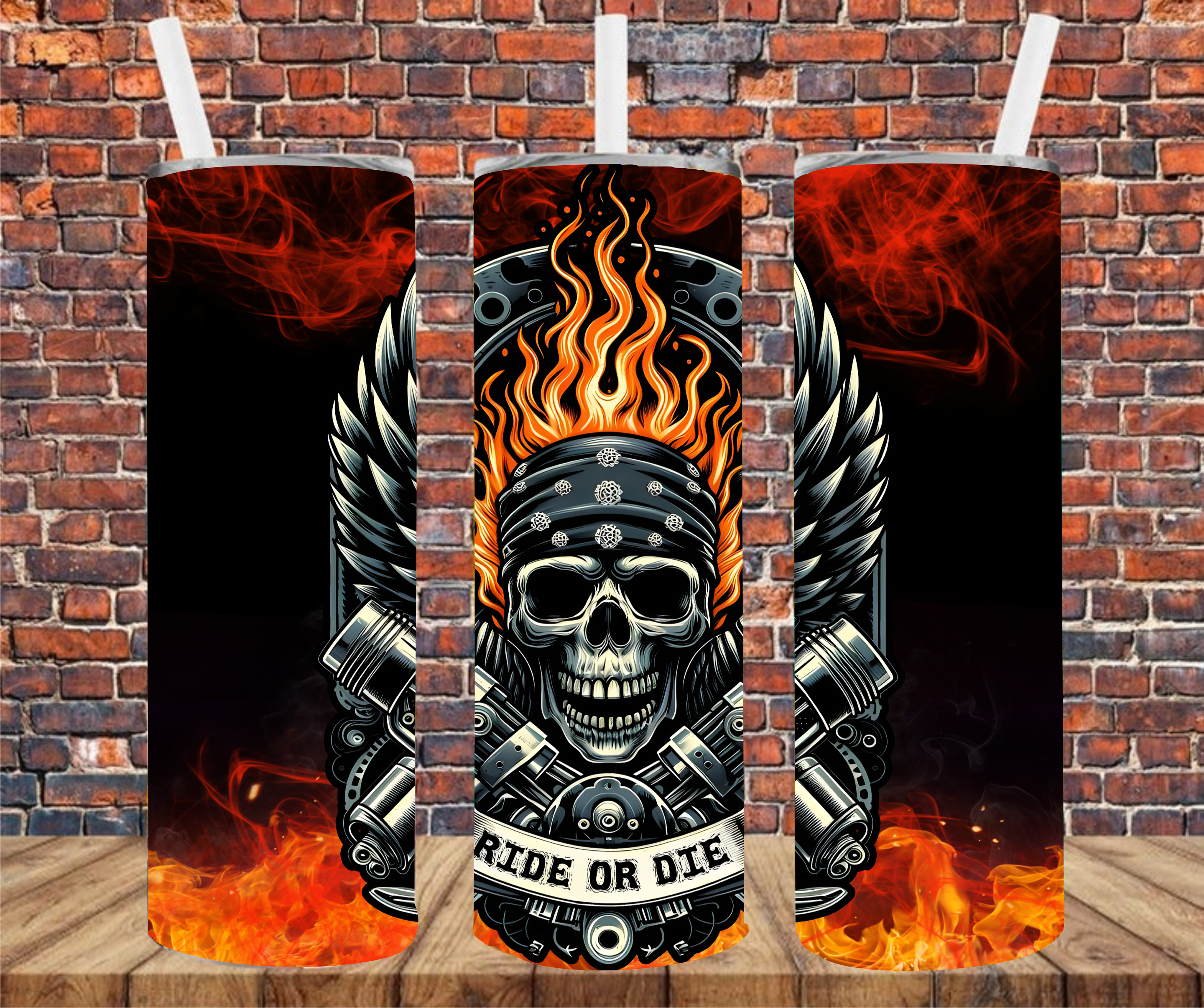 Ride Or Die - Tumbler Wrap - Sublimation Transfer