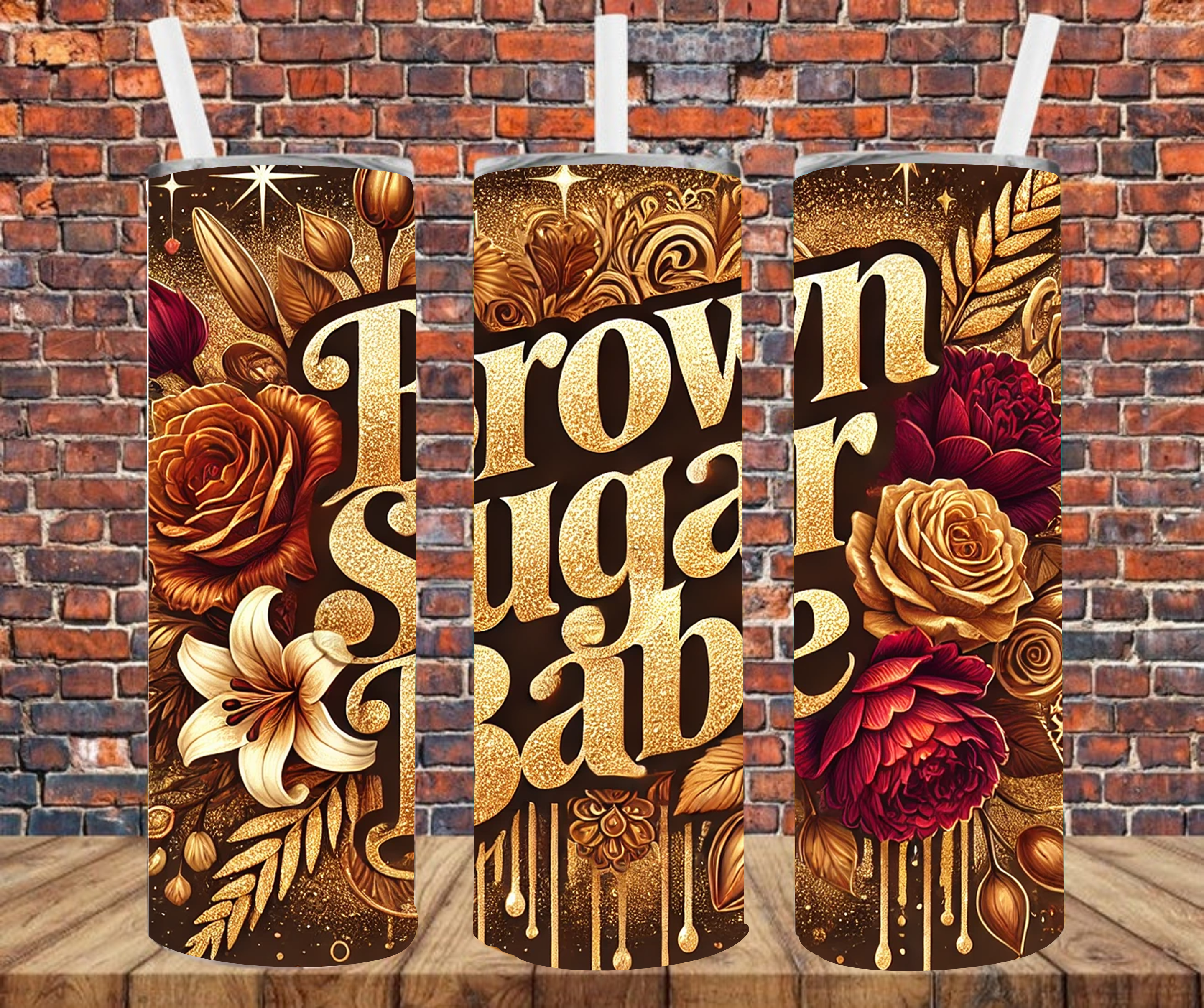 Brown Sugar Babes - Tumbler Wrap - vinyl Transfers