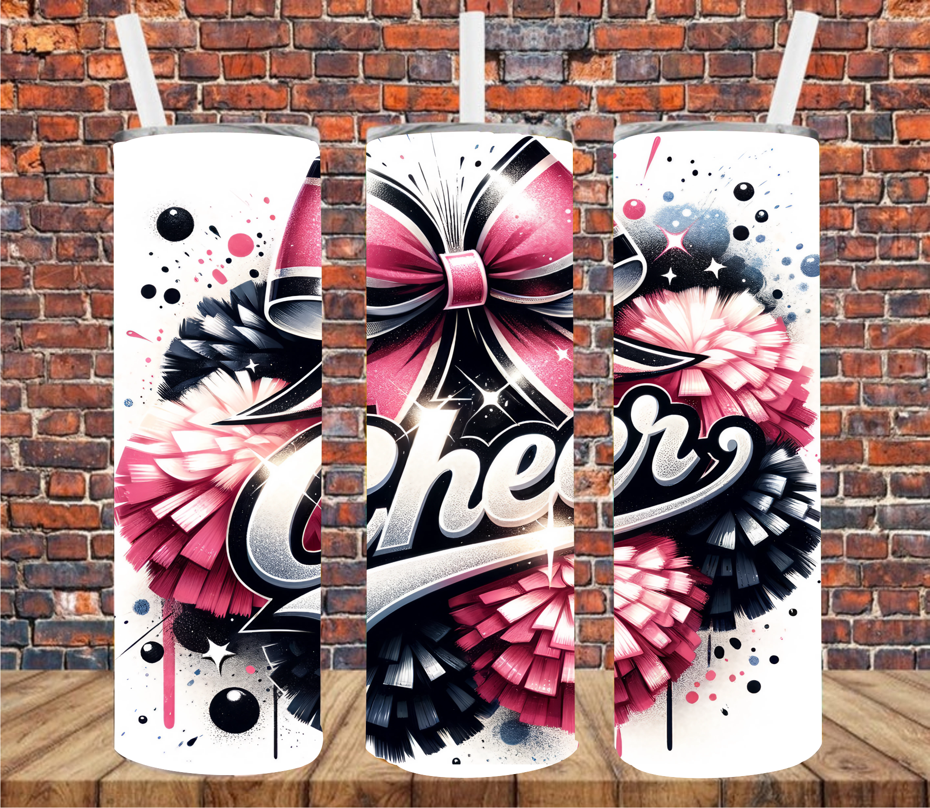 Cheer - Tumbler Wrap - Sublimation Transfer