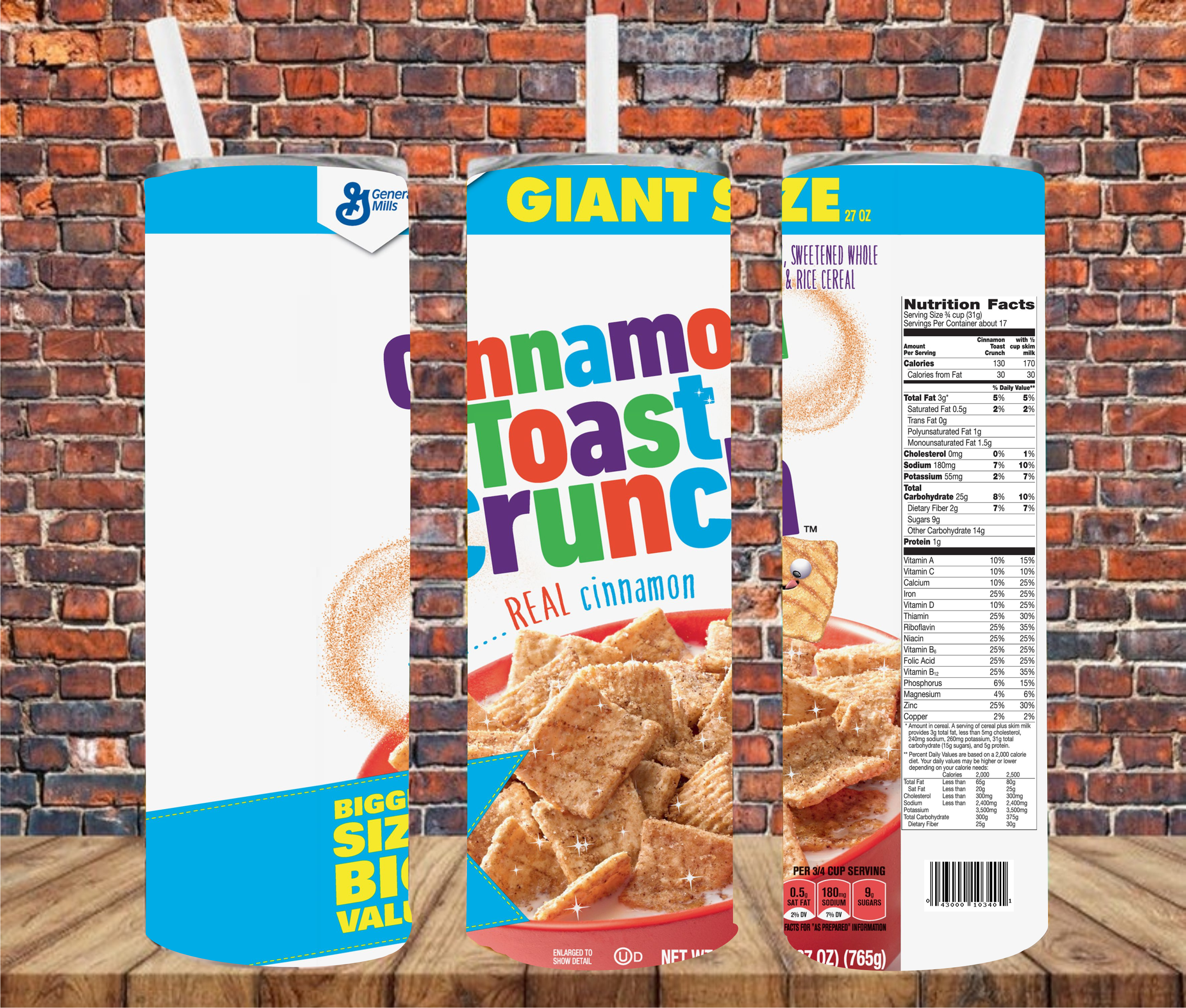 Cereal - Sublimation Tumbler Wrap