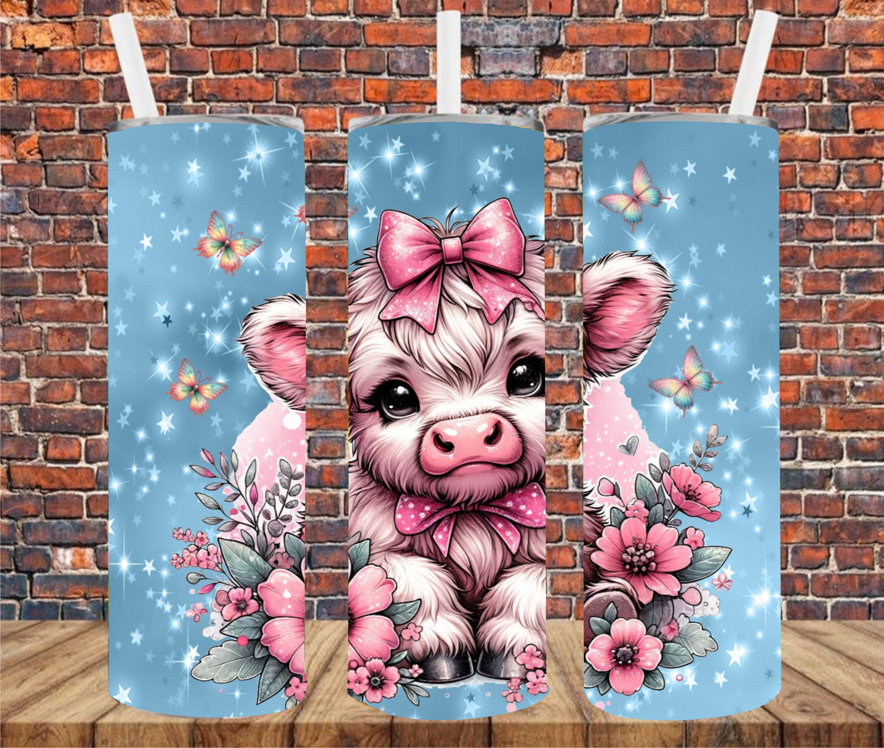 Country Cow - Tumbler Wrap - Sublimation Transfers