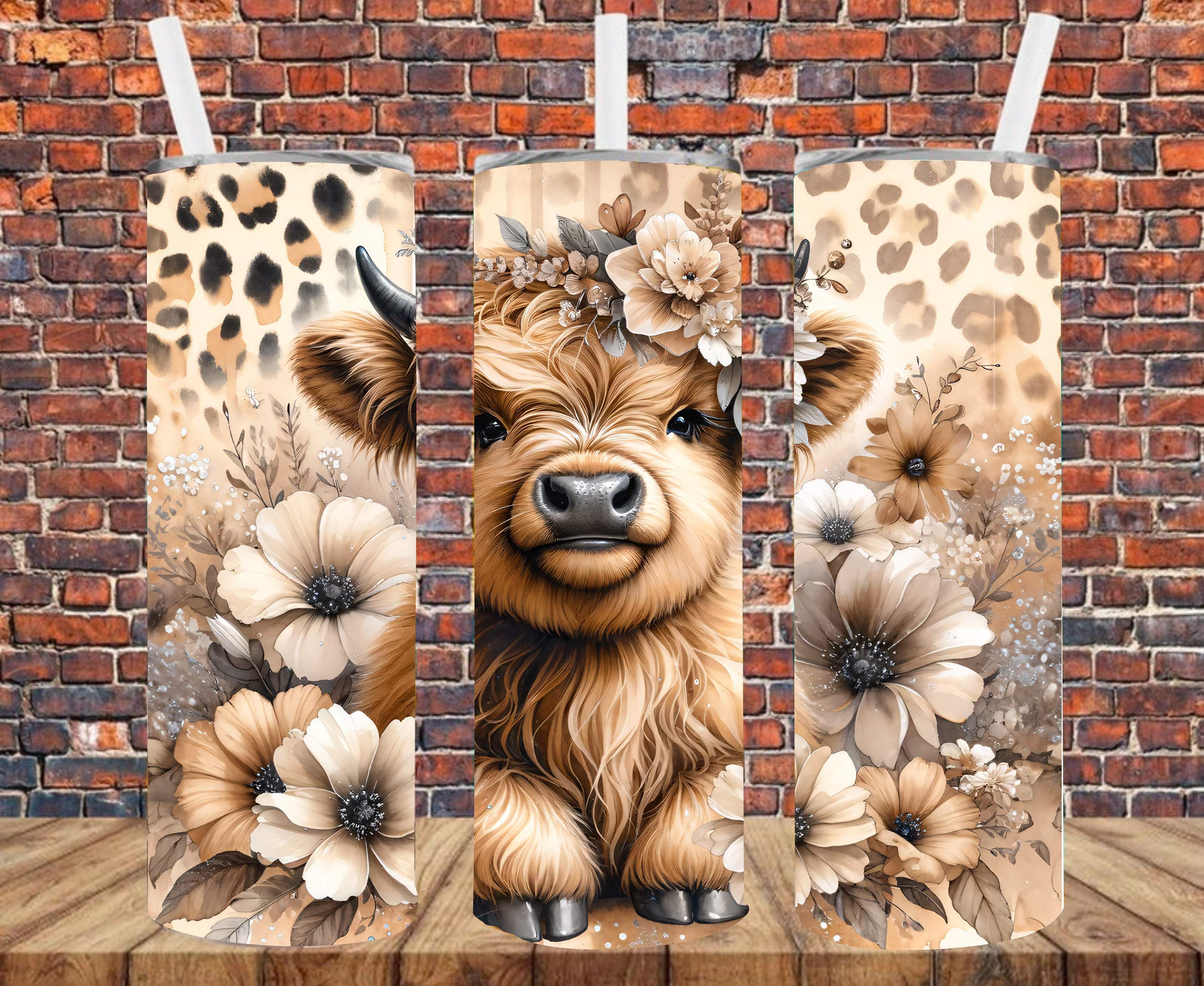 Country Cow - Tumbler Wrap - Sublimation Transfer