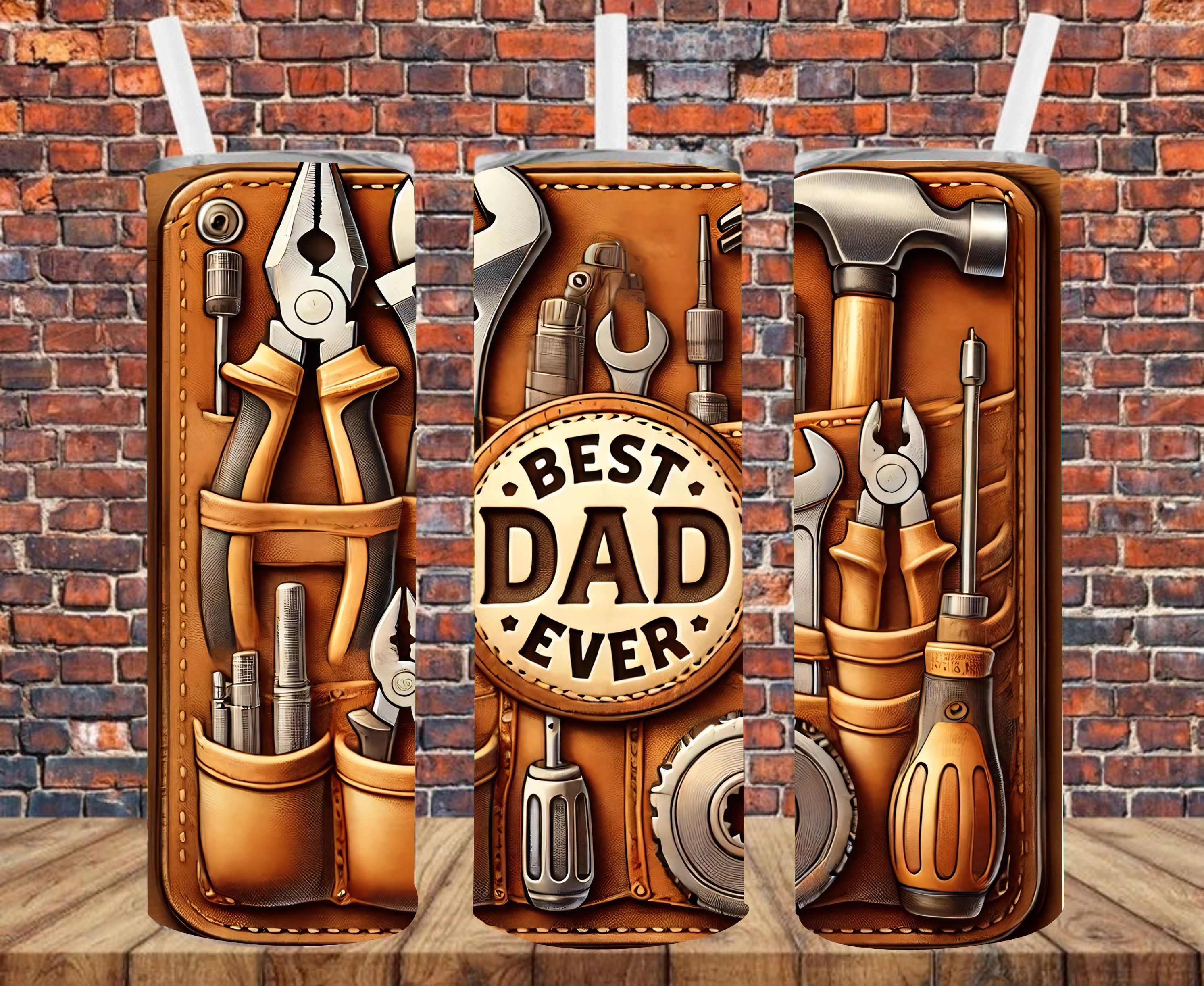 Best Dad Ever - Tumbler Wrap - Sublimation Transfer