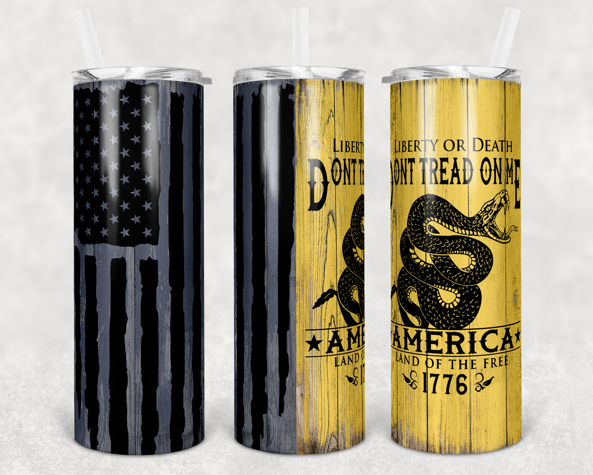 Don't Tread On Me - Tumbler Wrap Sublimation Transfers