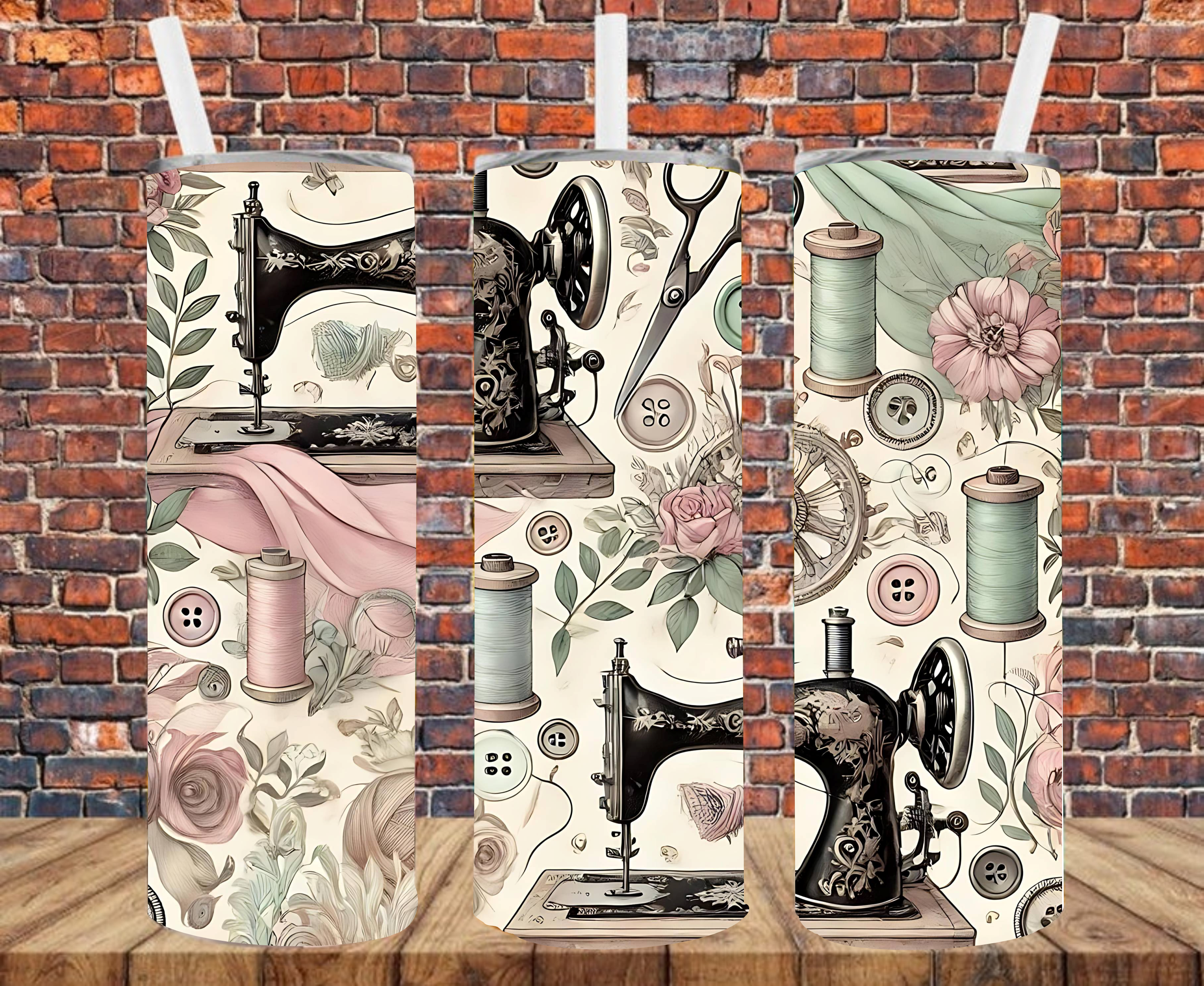 Sewing Machines - Tumbler Wrap - Sublimation Transfer