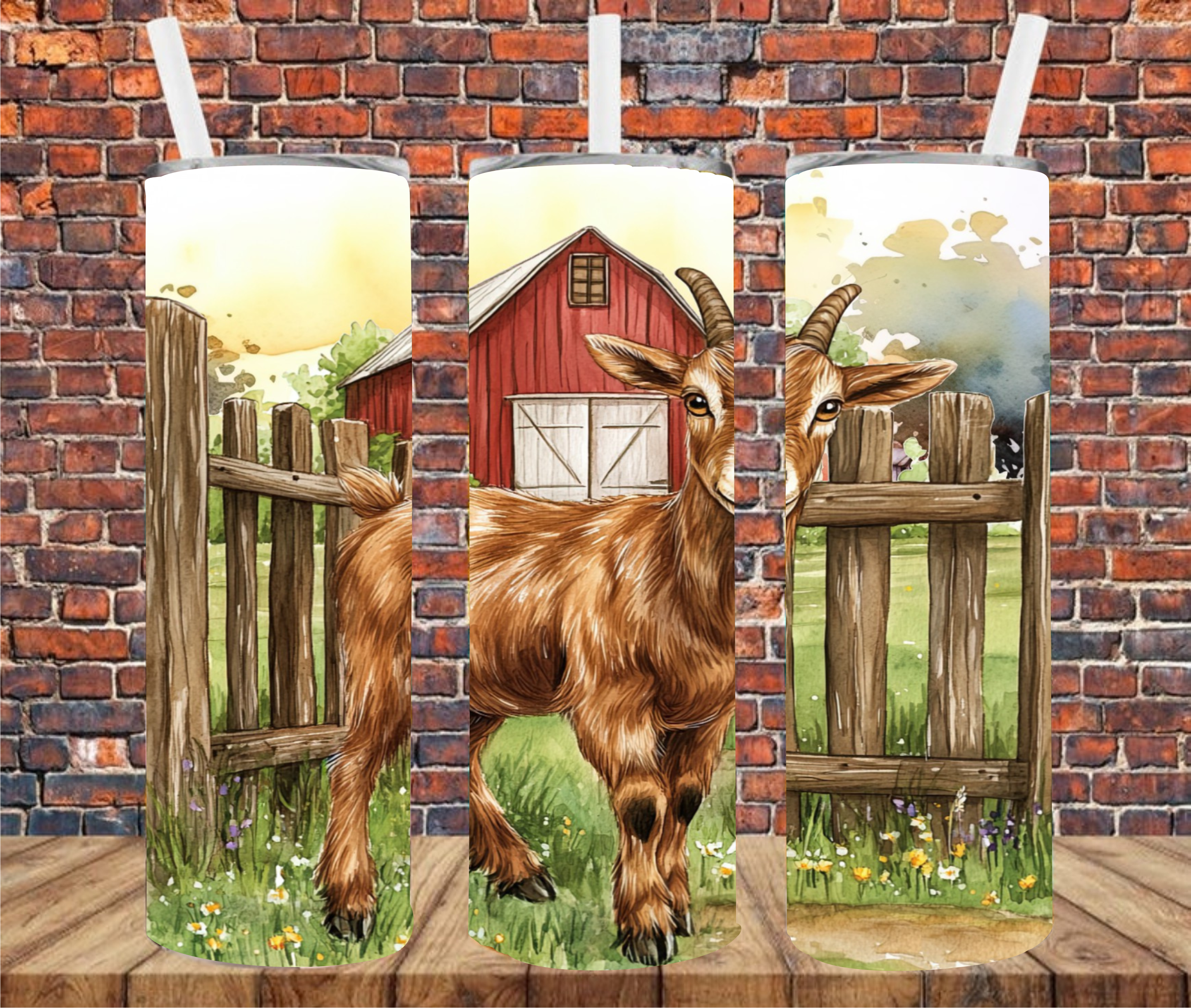 Country Goat - Tumbler Wrap - Sublimation Transfers