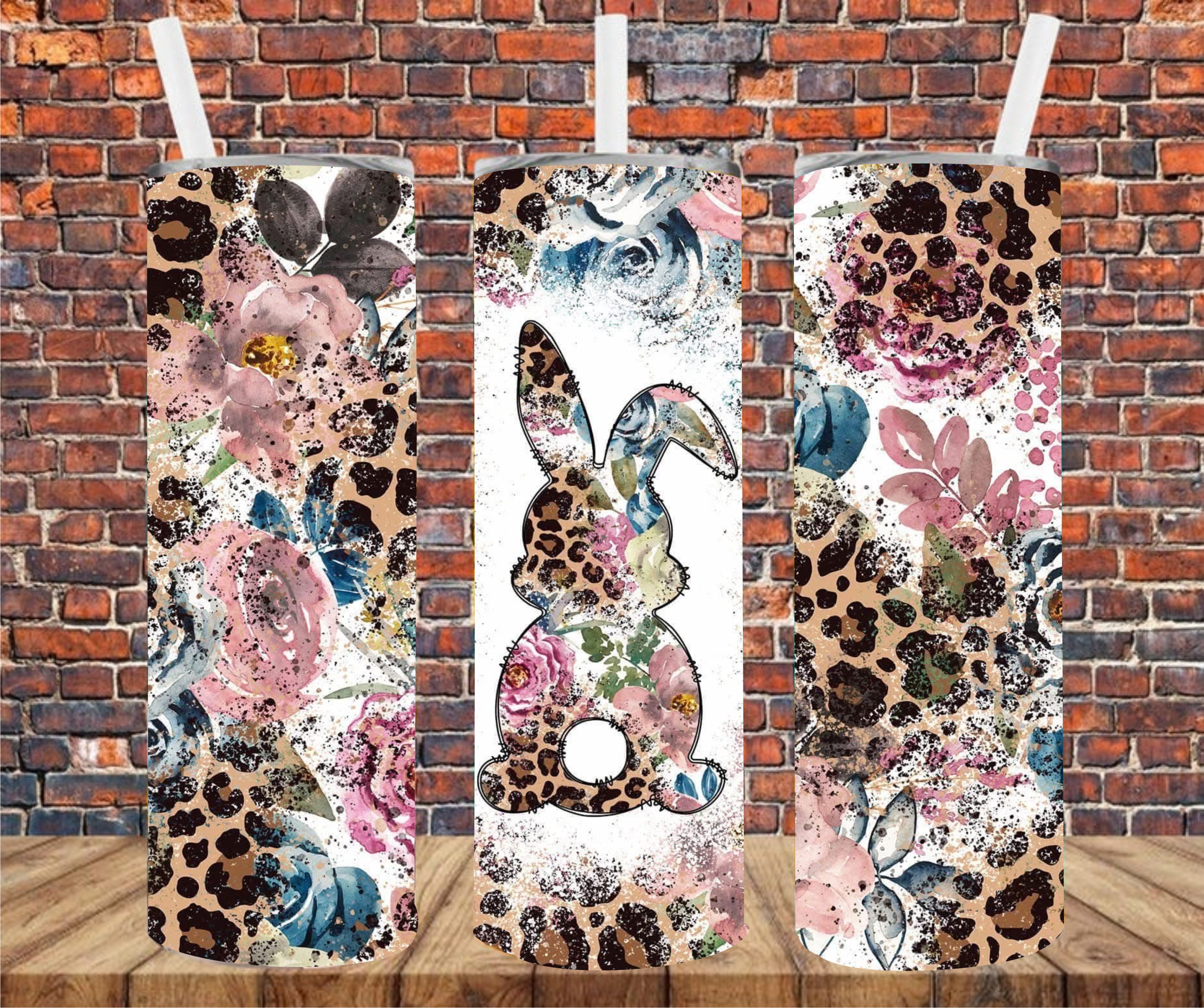 Easter Bunny - Tumbler Wrap - Vinyl Transfers