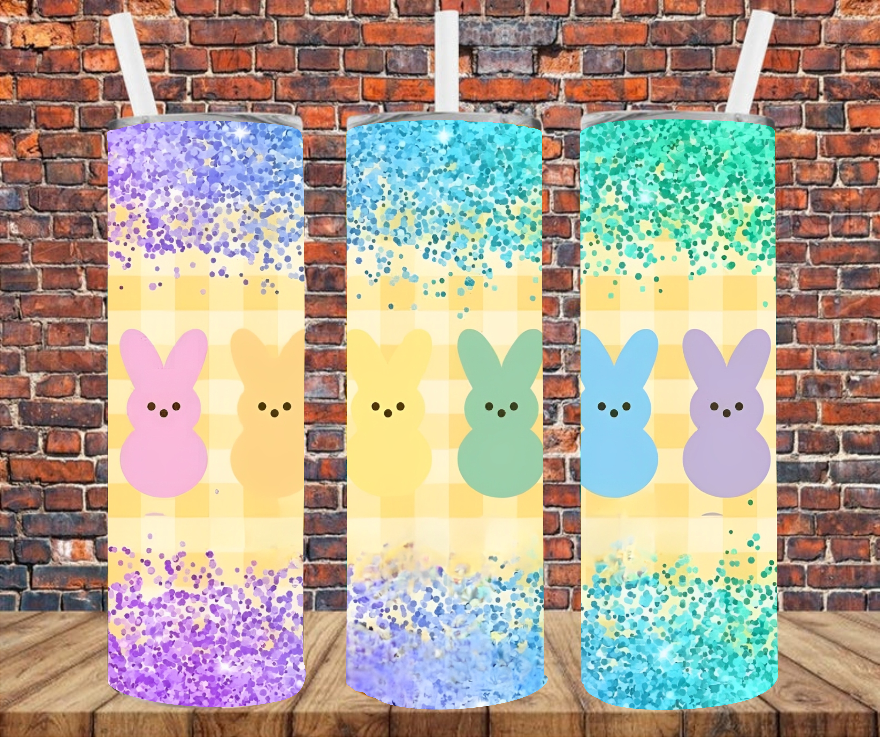 Easter Peeps - Tumbler Wrap - Sublimation Transfers