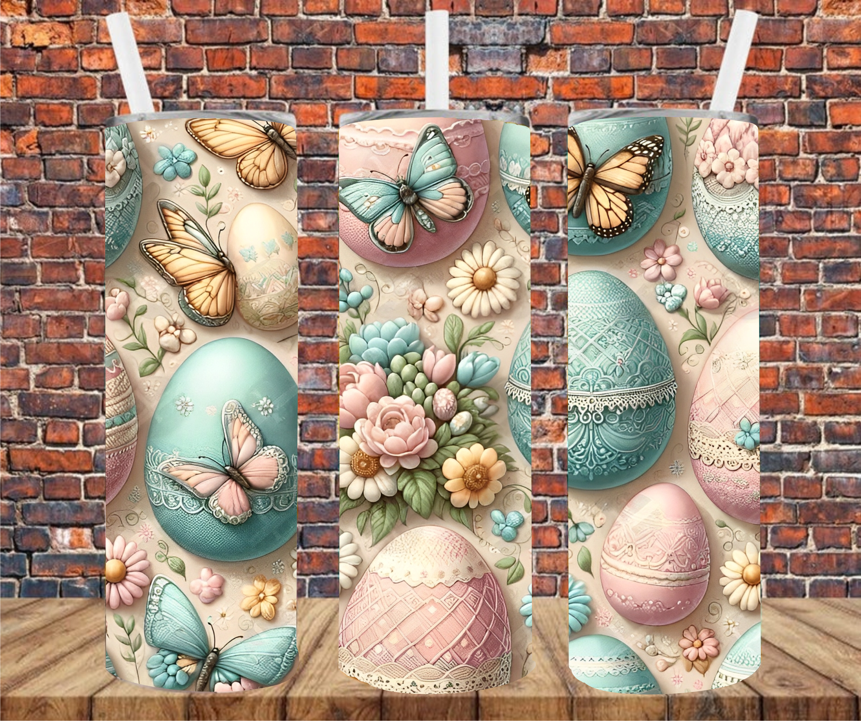 Easter Eggs - Tumbler Wrap - Sublimation Transfers