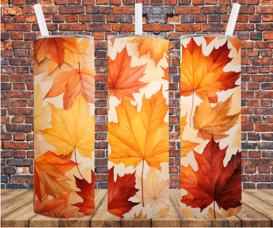 Autumn Leaves - Tumbler Wrap - Sublimation Transfer
