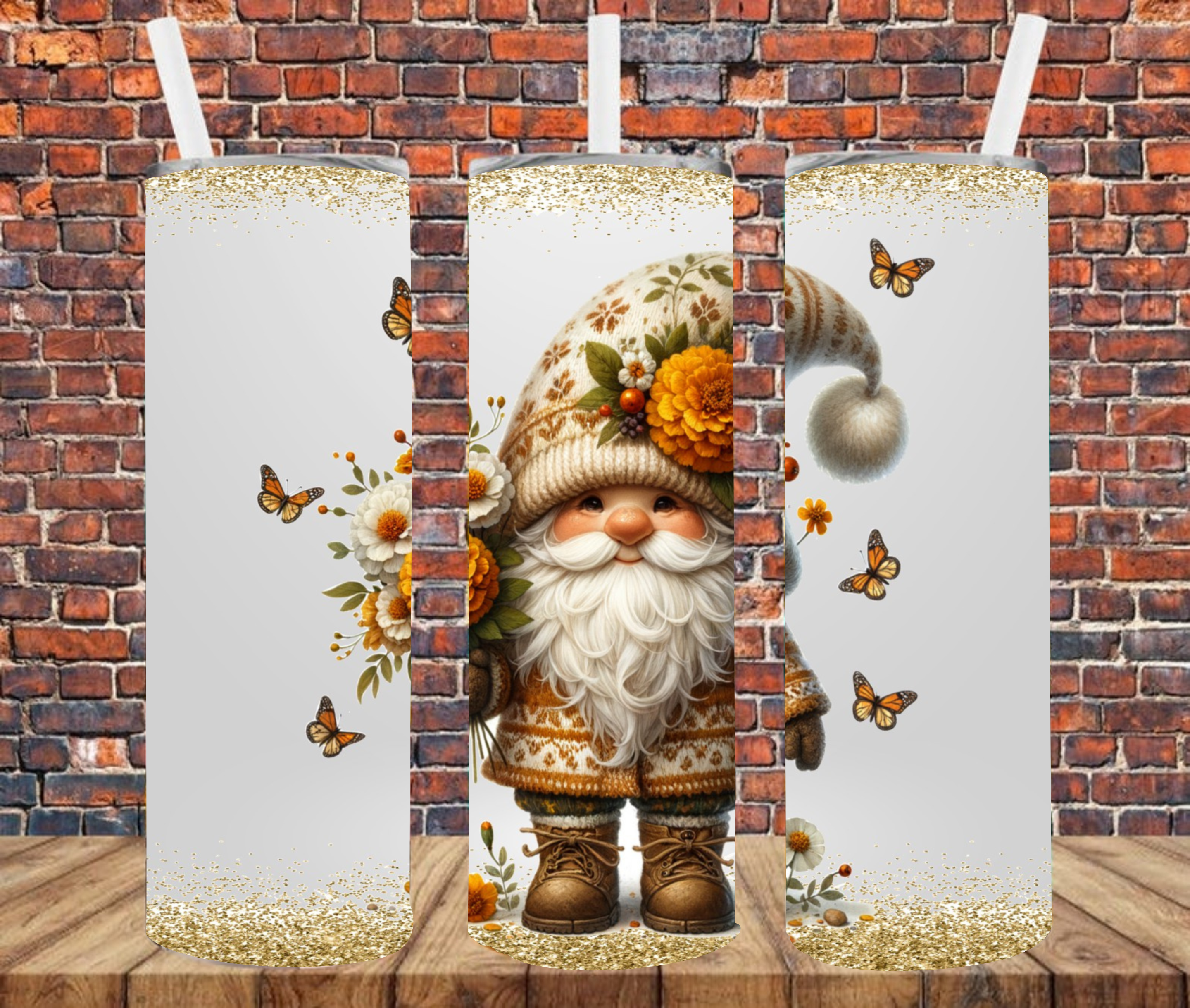 Gnome - Tumbler Wrap - Sublimation Transfers