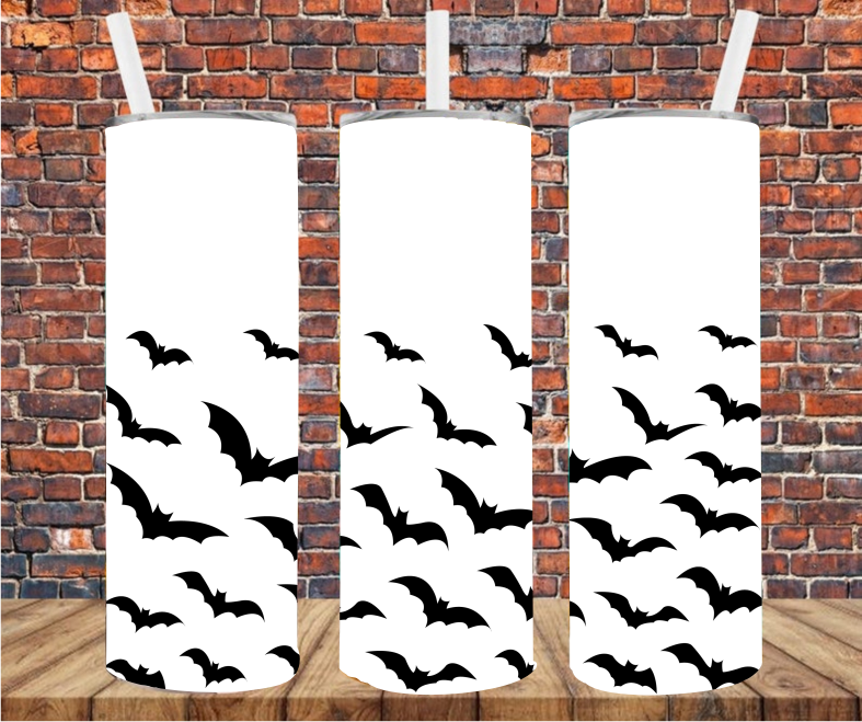 Flying Bats - Tumbler Wrap - Sublimation Transfer