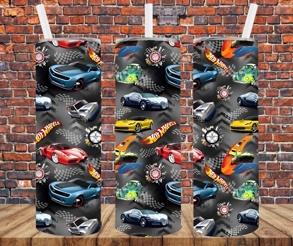 Race Cars - Tumbler Wrap - Sublimation Transfers