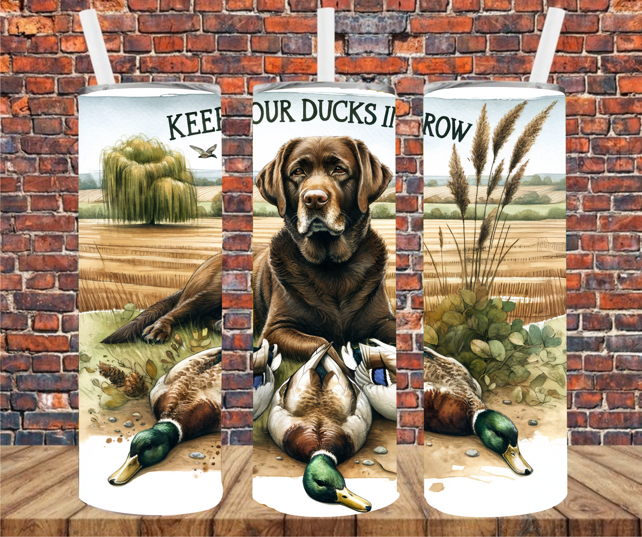Keeping Our Ducks In A Row - Tumbler Wrap - Vinyl Transfer