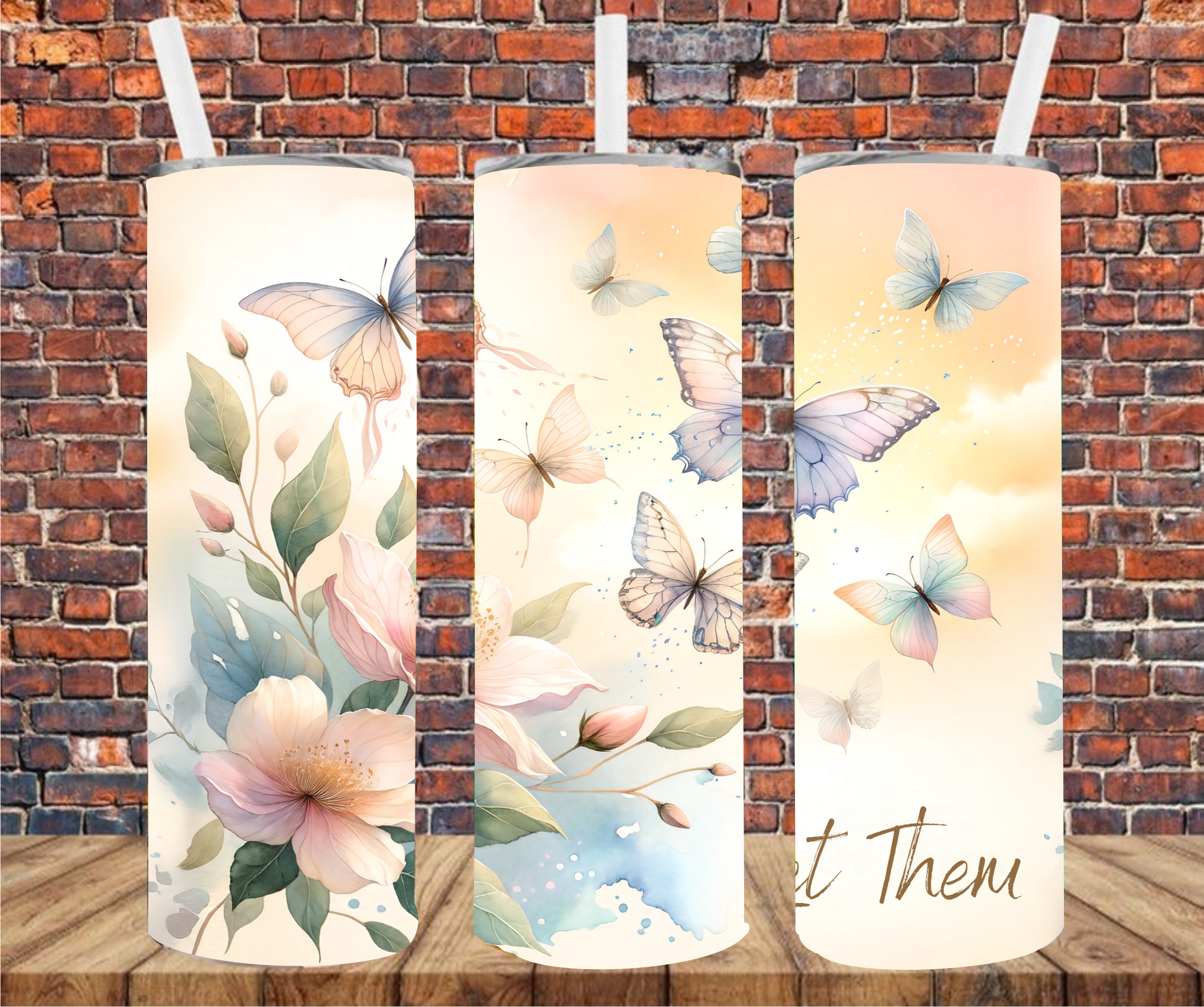 Let Them - Tumbler Wrap - Vinyl Transfer