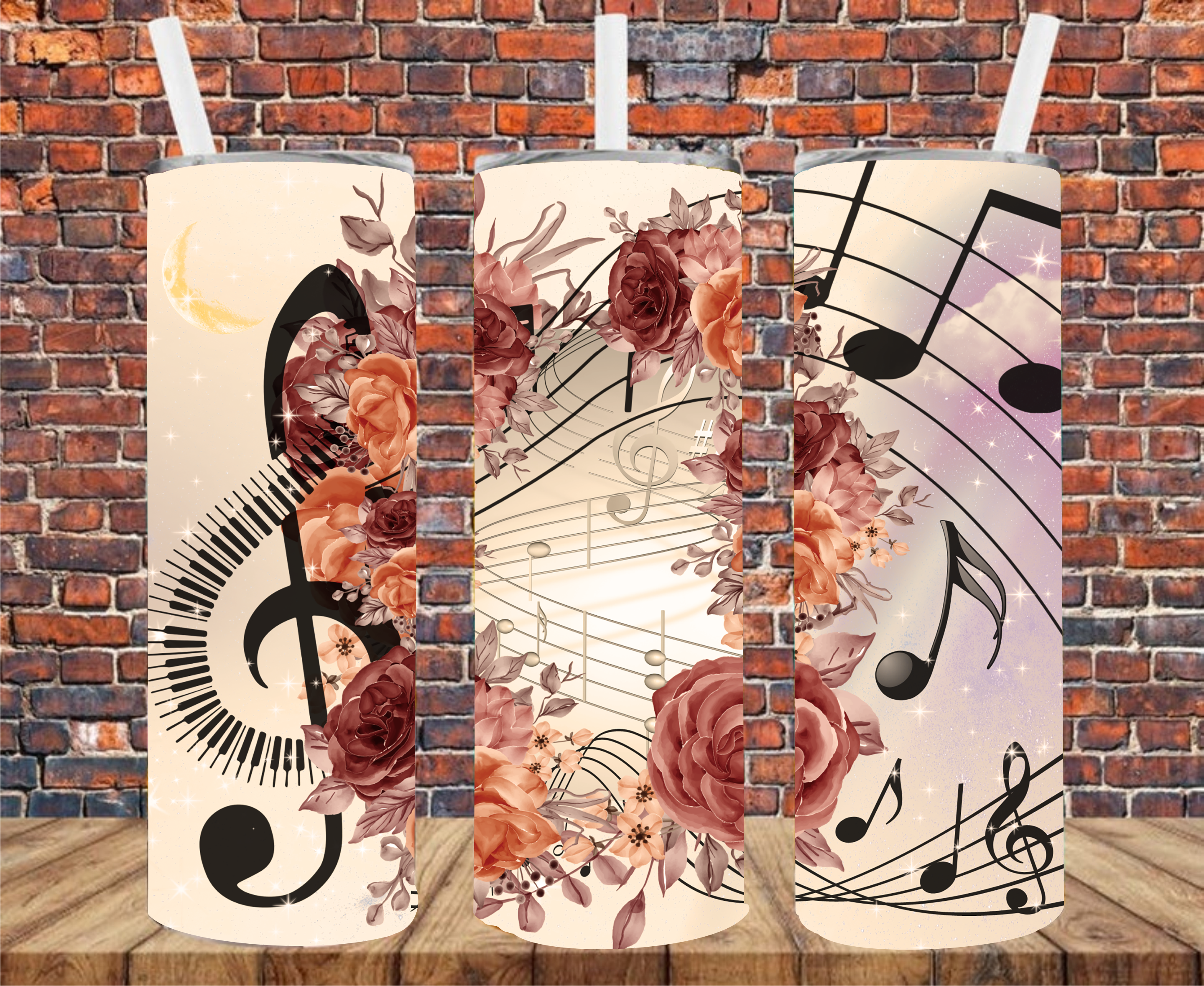 Musical - Tumbler Wrap - Sublimation Transfer
