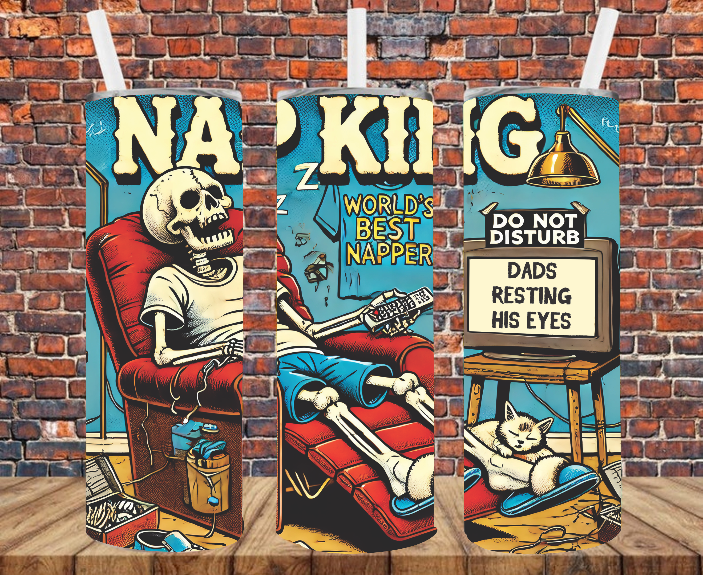 Nap King - Tumbler Wrap - Sublimation Transfer
