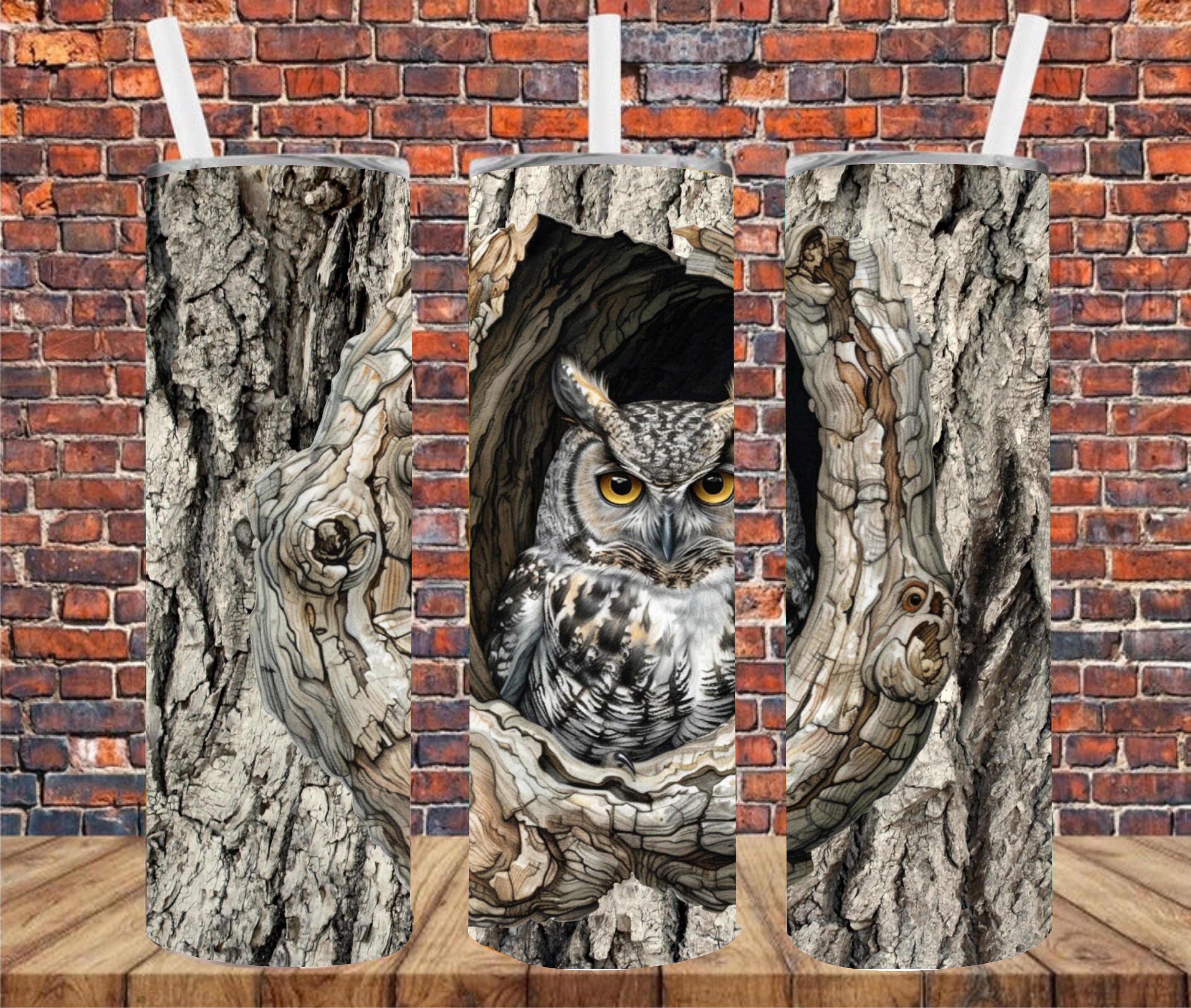 Owl - Tumbler Wrap - Sublimation Transfers