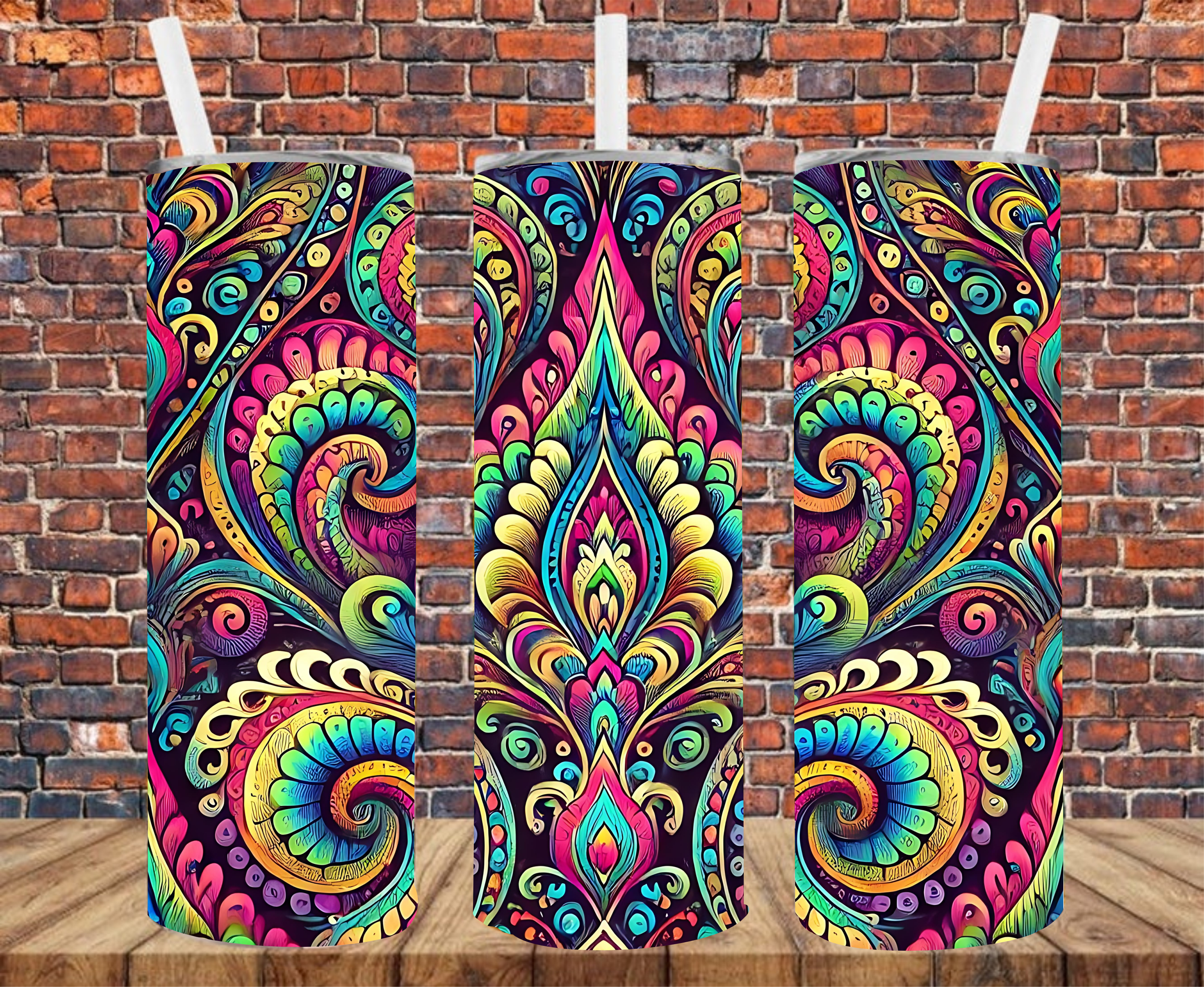 Paisley - Tumbler Wrap - Sublimation Transfer