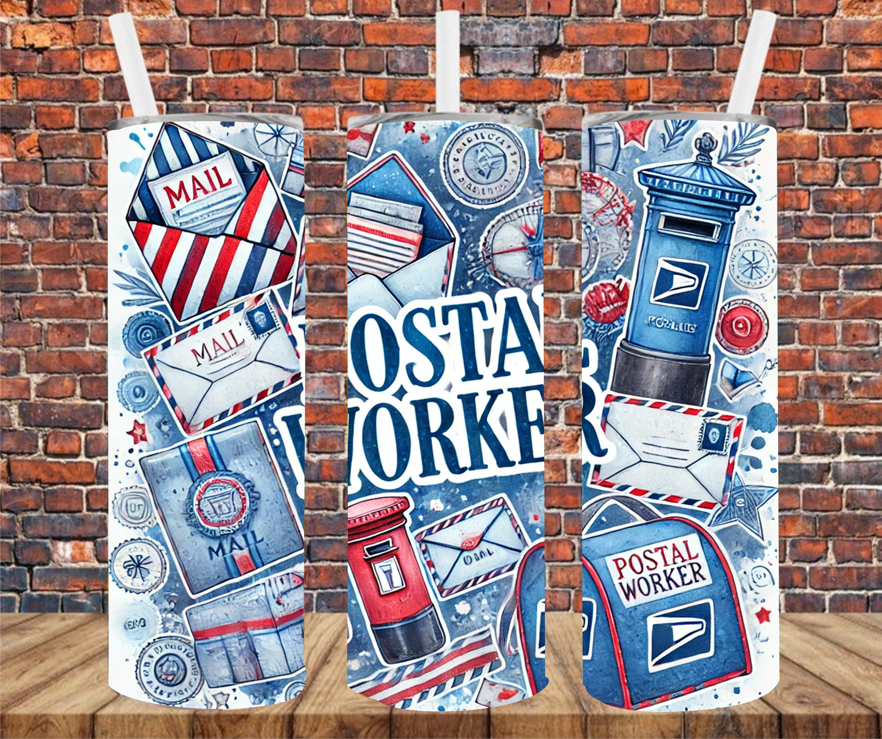 Postal Worker - Tumbler Wrap - Sublimation Transfer