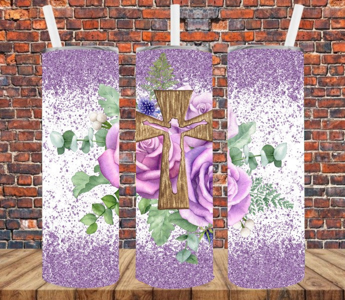 Jesus on the Cross - Tumbler Wrap Vinyl Transfers