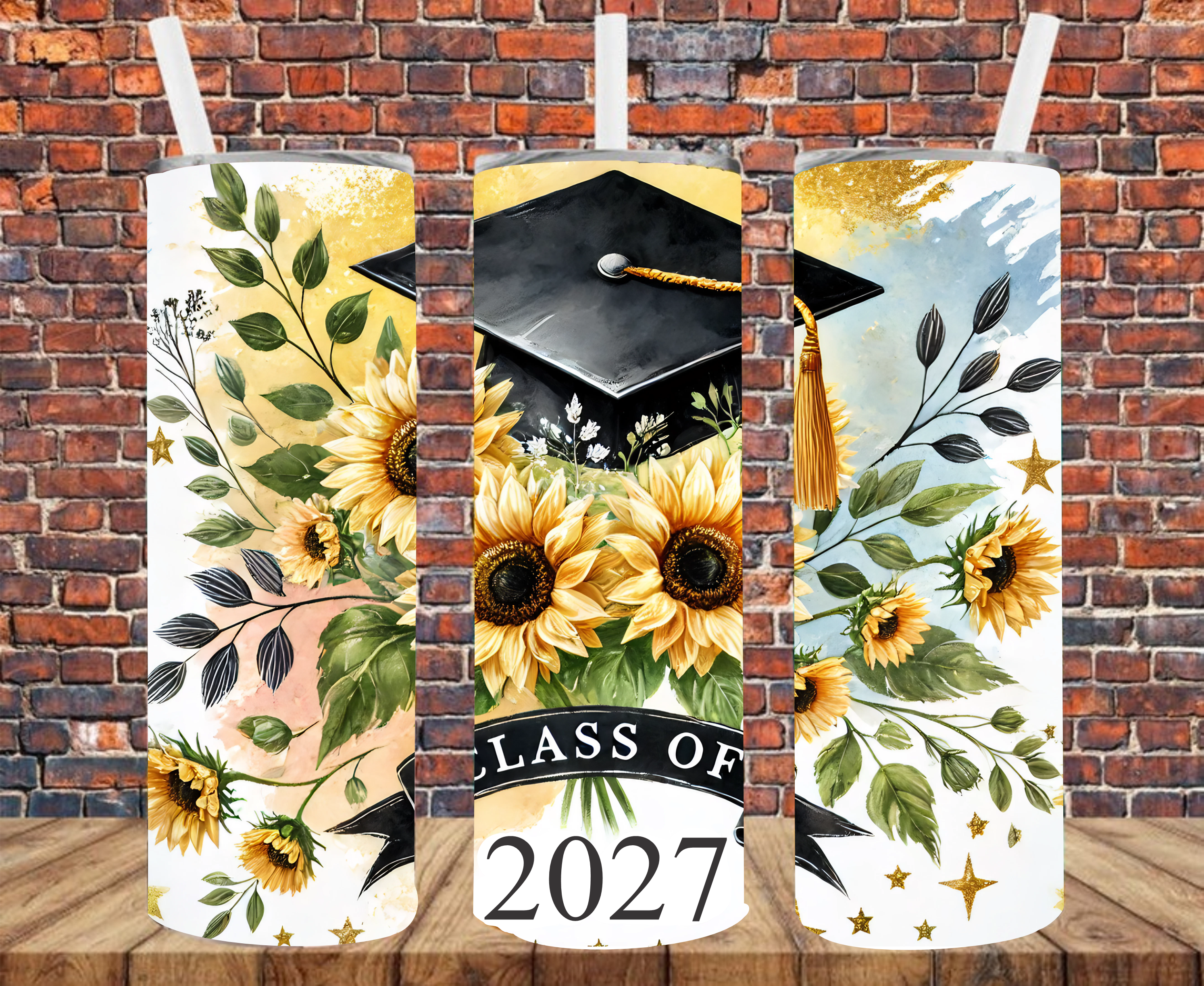 Senior, Choose Year - Tumbler Wrap - Sublimation Transfer