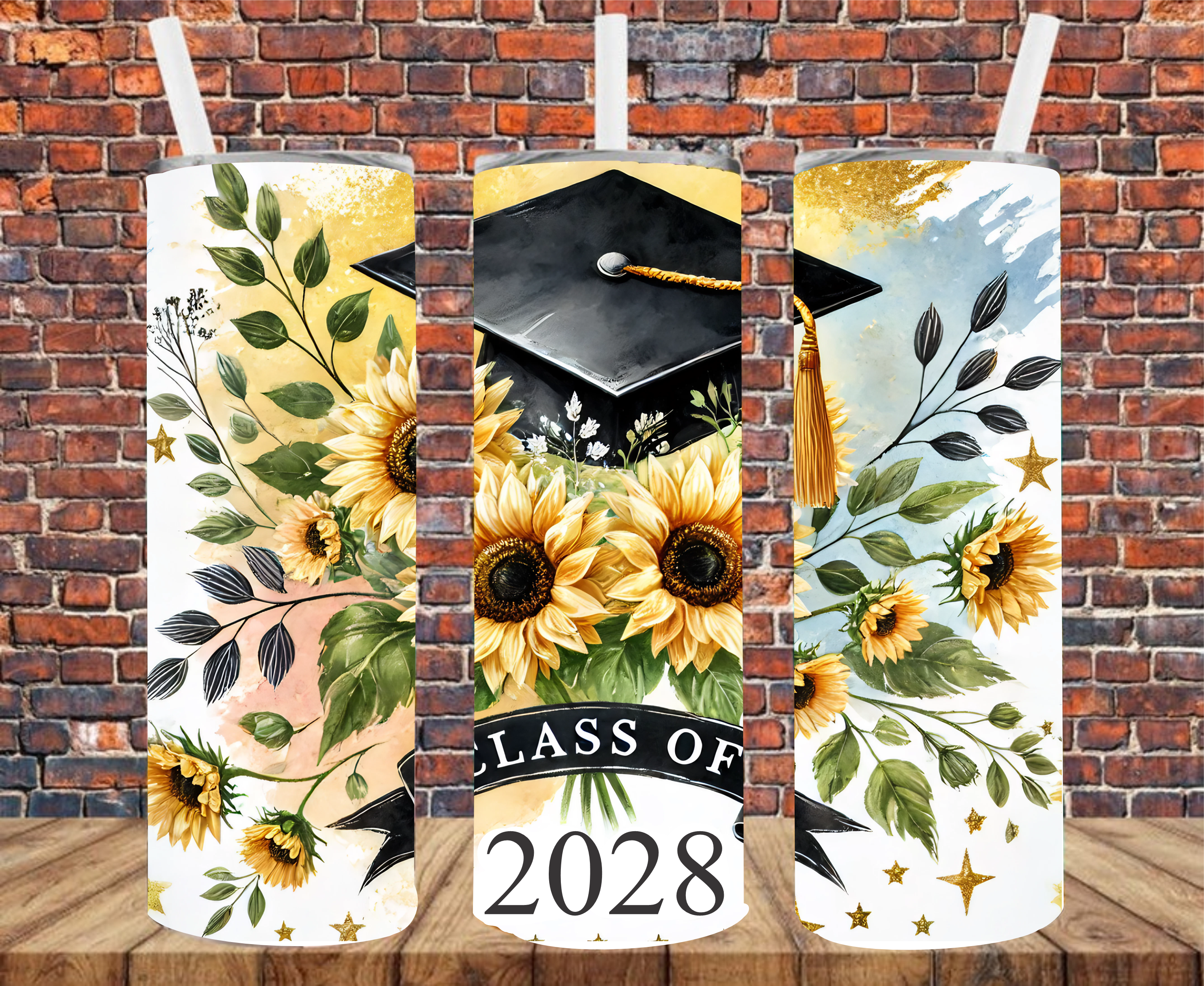 Senior, Choose Year - Tumbler Wrap - Sublimation Transfer